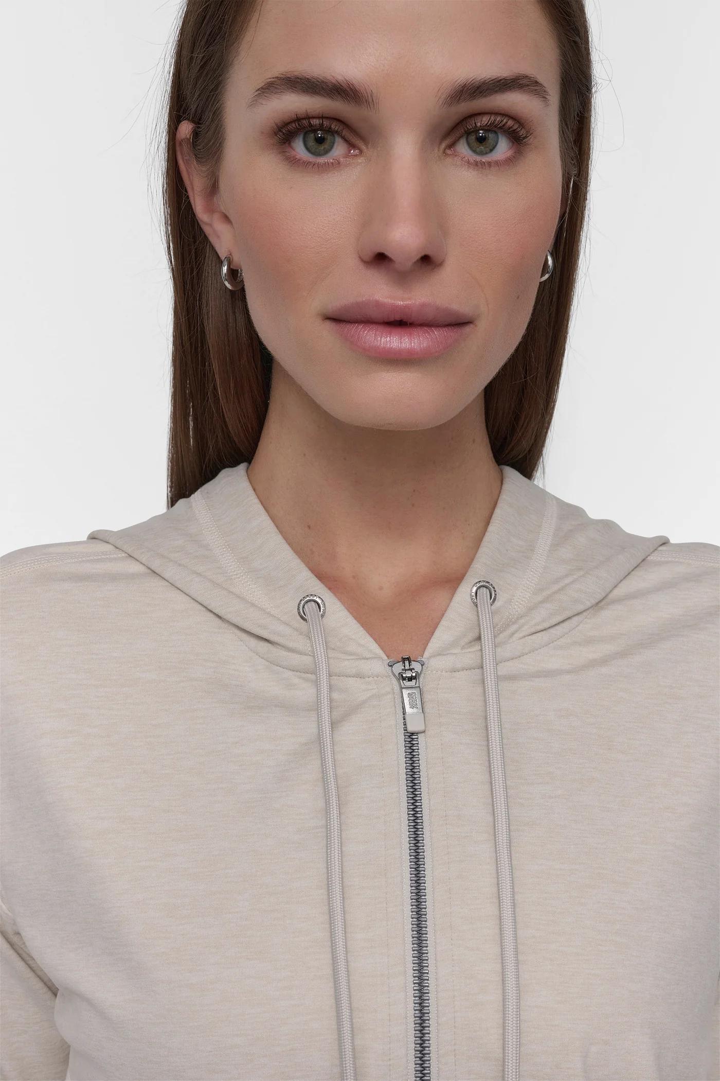 CROPPED SPACE-DYED HOODIE Product Image