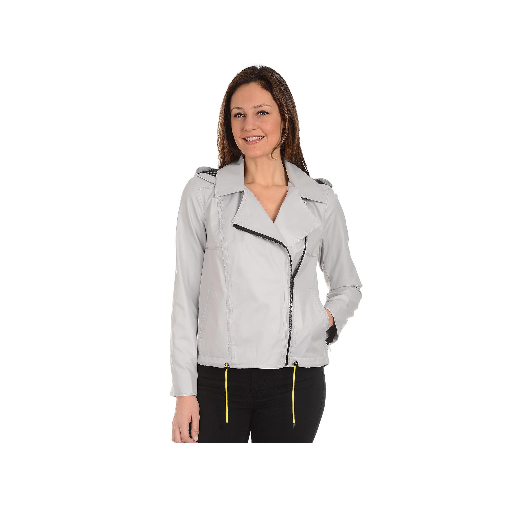 Women's Fleet Street High-Low Moto Jacket,  Product Image