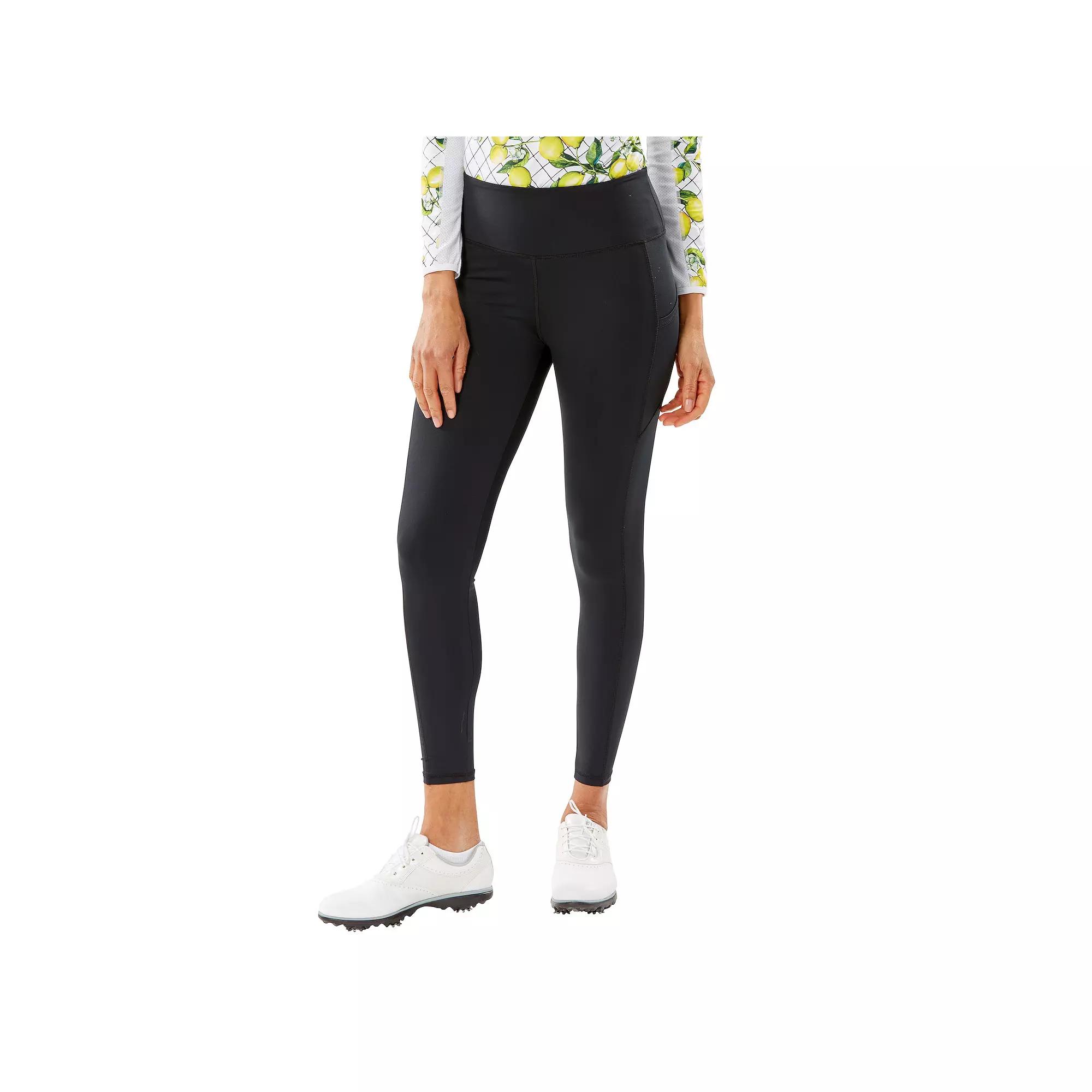 Women's Nancy Lopez Golf Power Leggings, Size: Large, Black Product Image