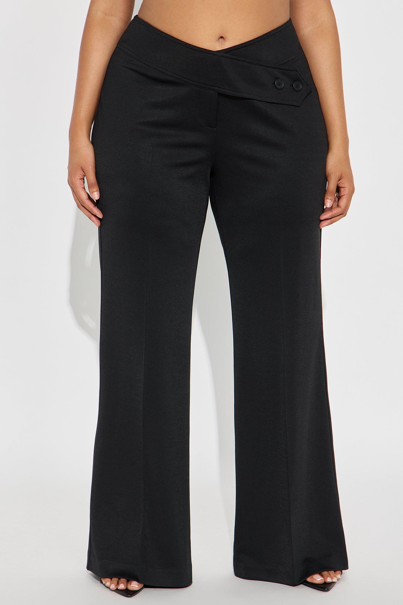 Elsy Ponte Flare Trouser Pant - Black Female Product Image