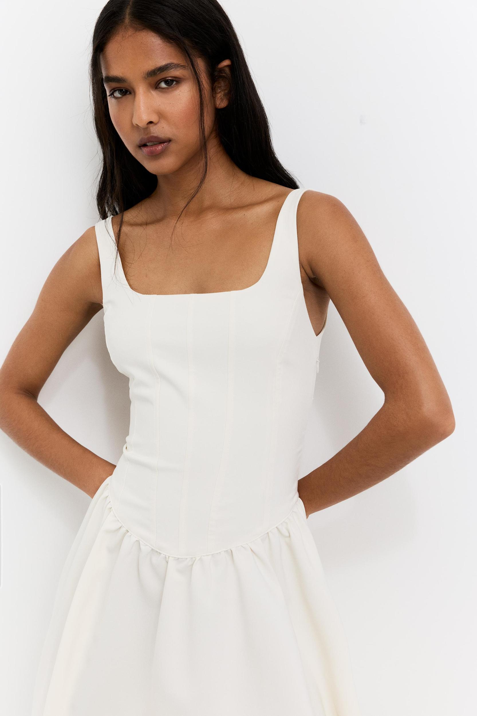 Short corsetry-inspired dress Product Image