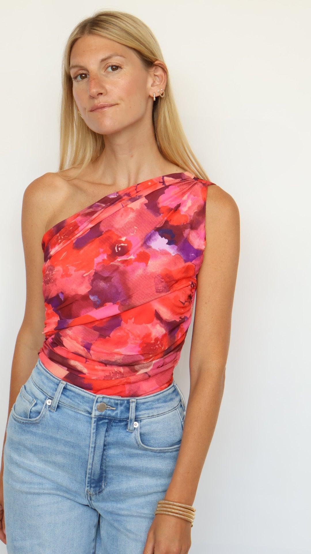 Sunset One Shoulder Bodysuit Product Image