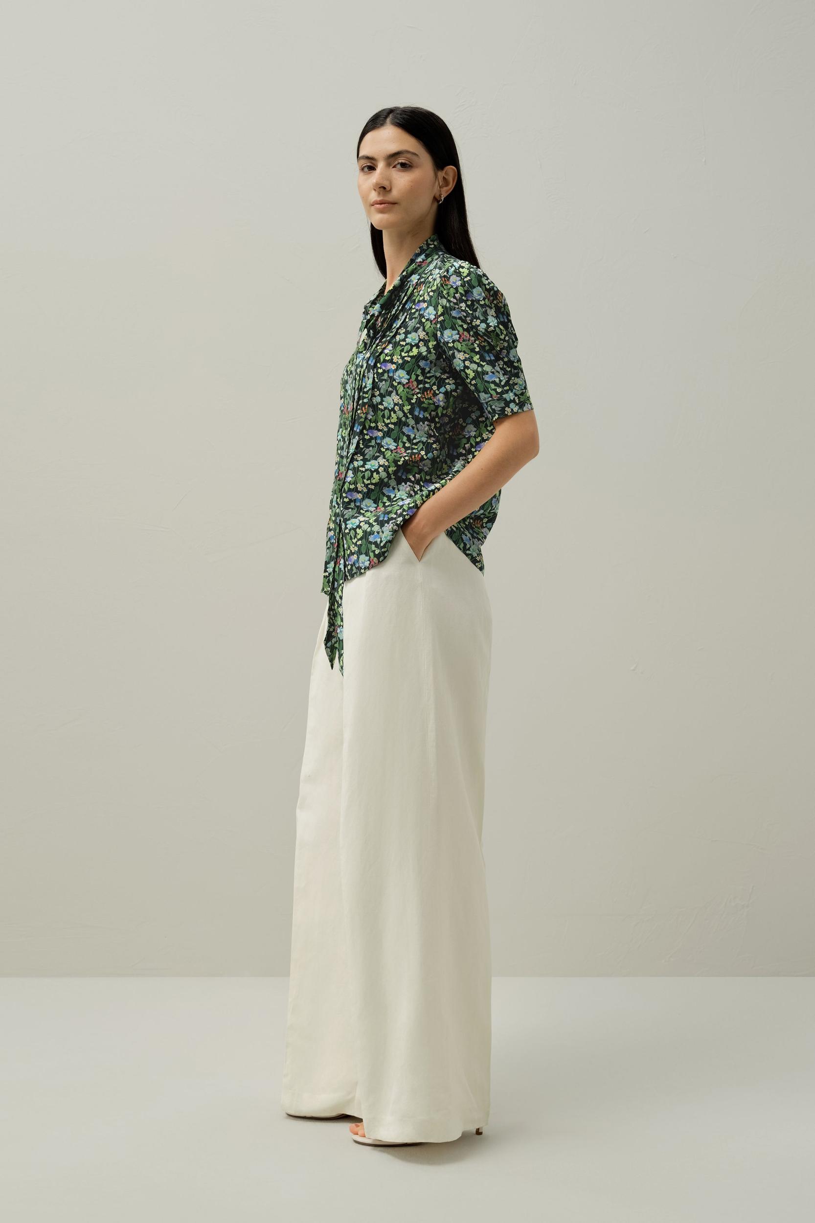 Puff-Sleeve Blouse - Made With Liberty Fabric Product Image