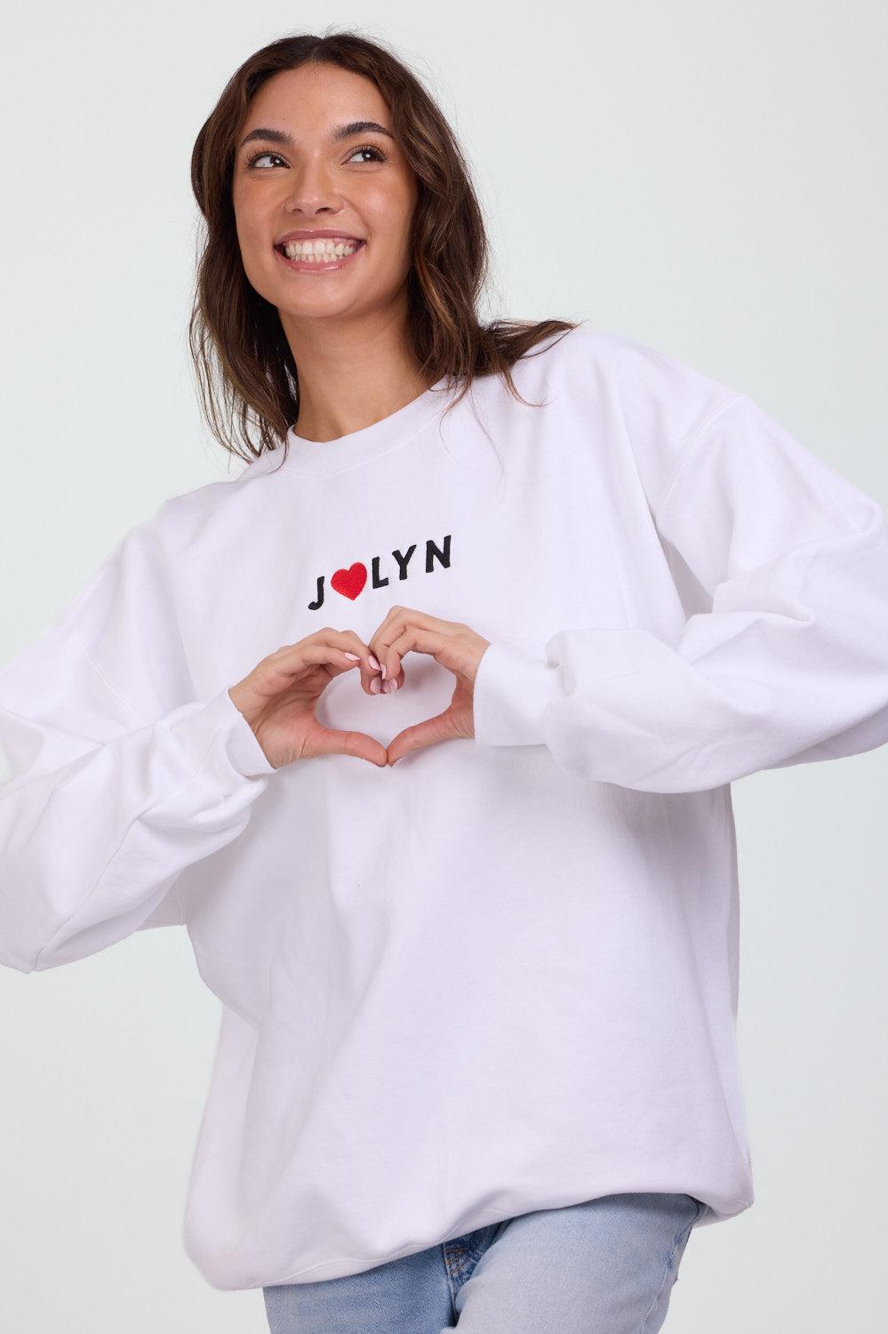 Roxanne Oversized Fleece Crewneck - JOLYN Luv Product Image