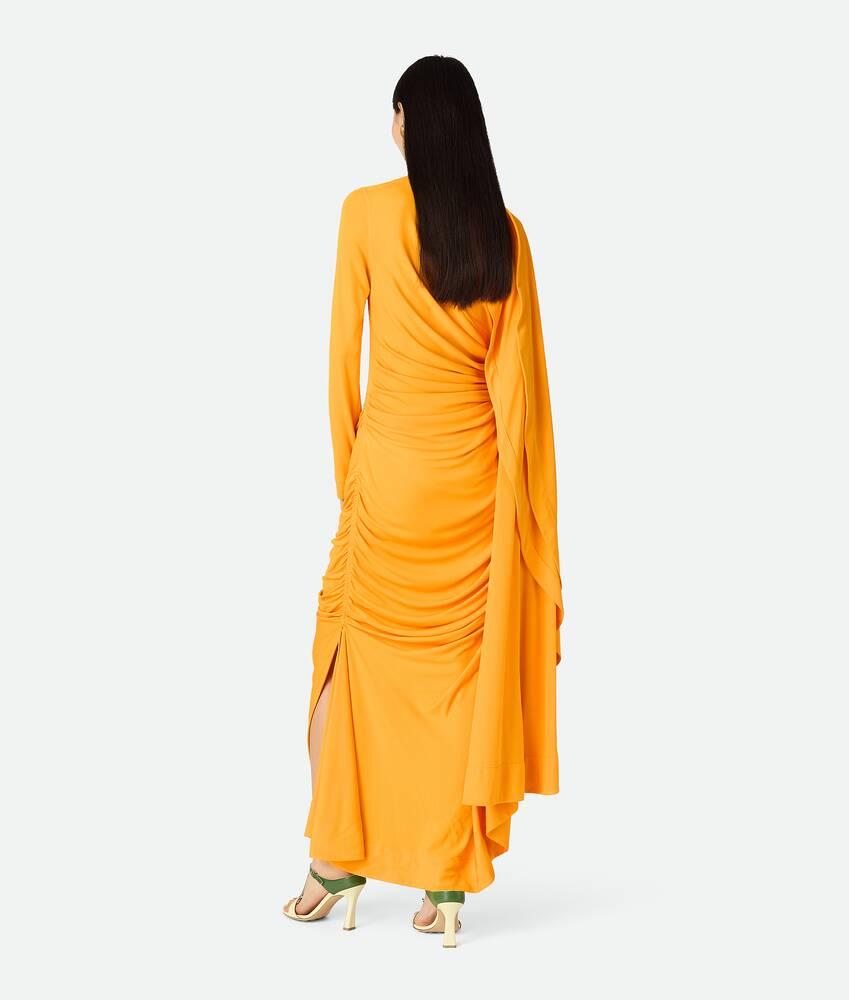 Women's Viscose Jersey Draped Dress in Mandarin Product Image