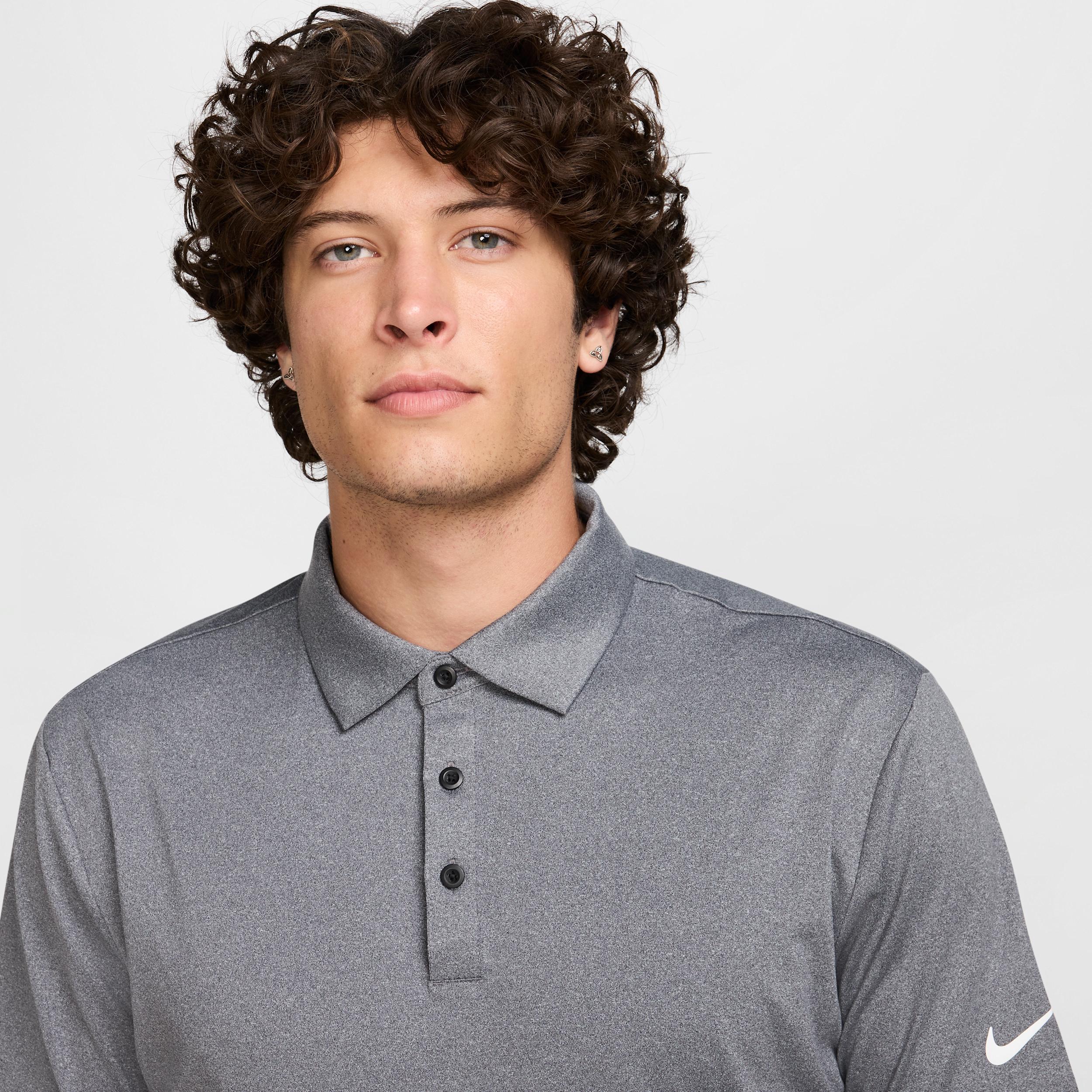 Nike Mens Tour Dri-FIT Heathered Golf Polo | FZ7473-009 Product Image