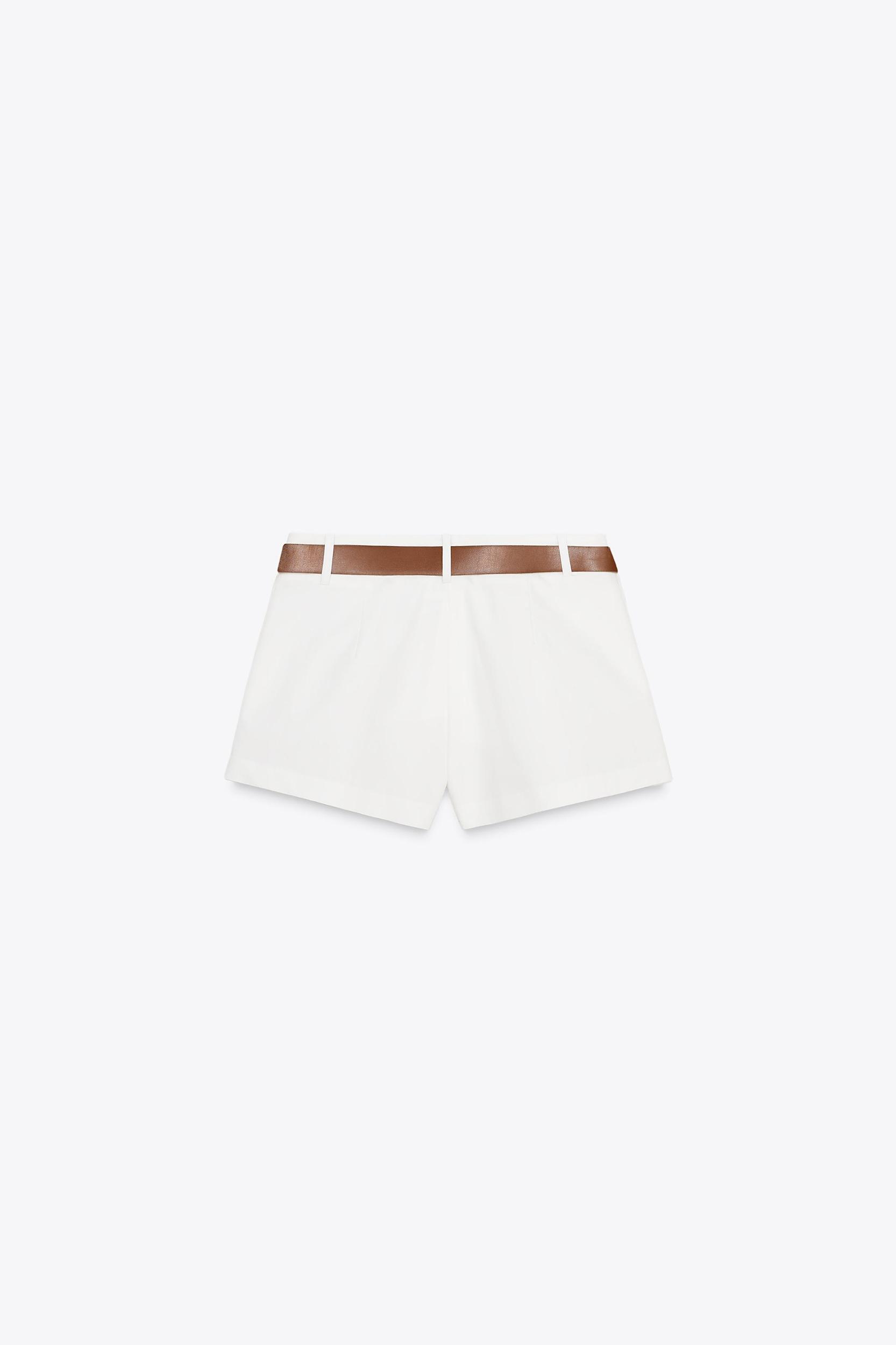 BELTED FLOWY SHORTS Product Image