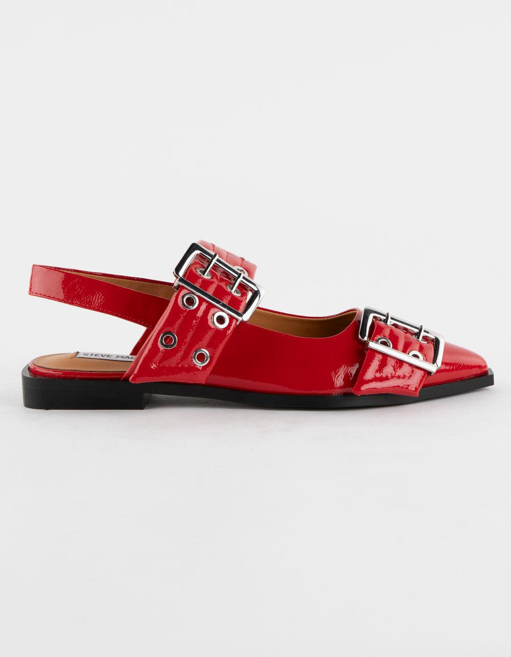 STEVE MADDEN Graya Womens Slingback Flats - RED Product Image