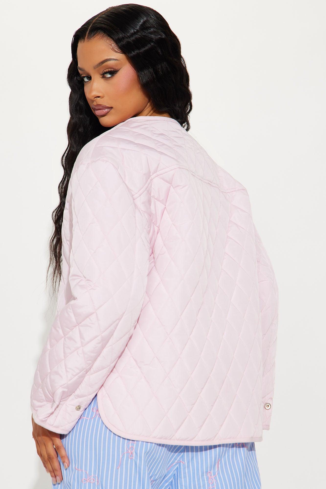 Mountain Highs Quilted Lightweight Jacket - Blush Female Product Image