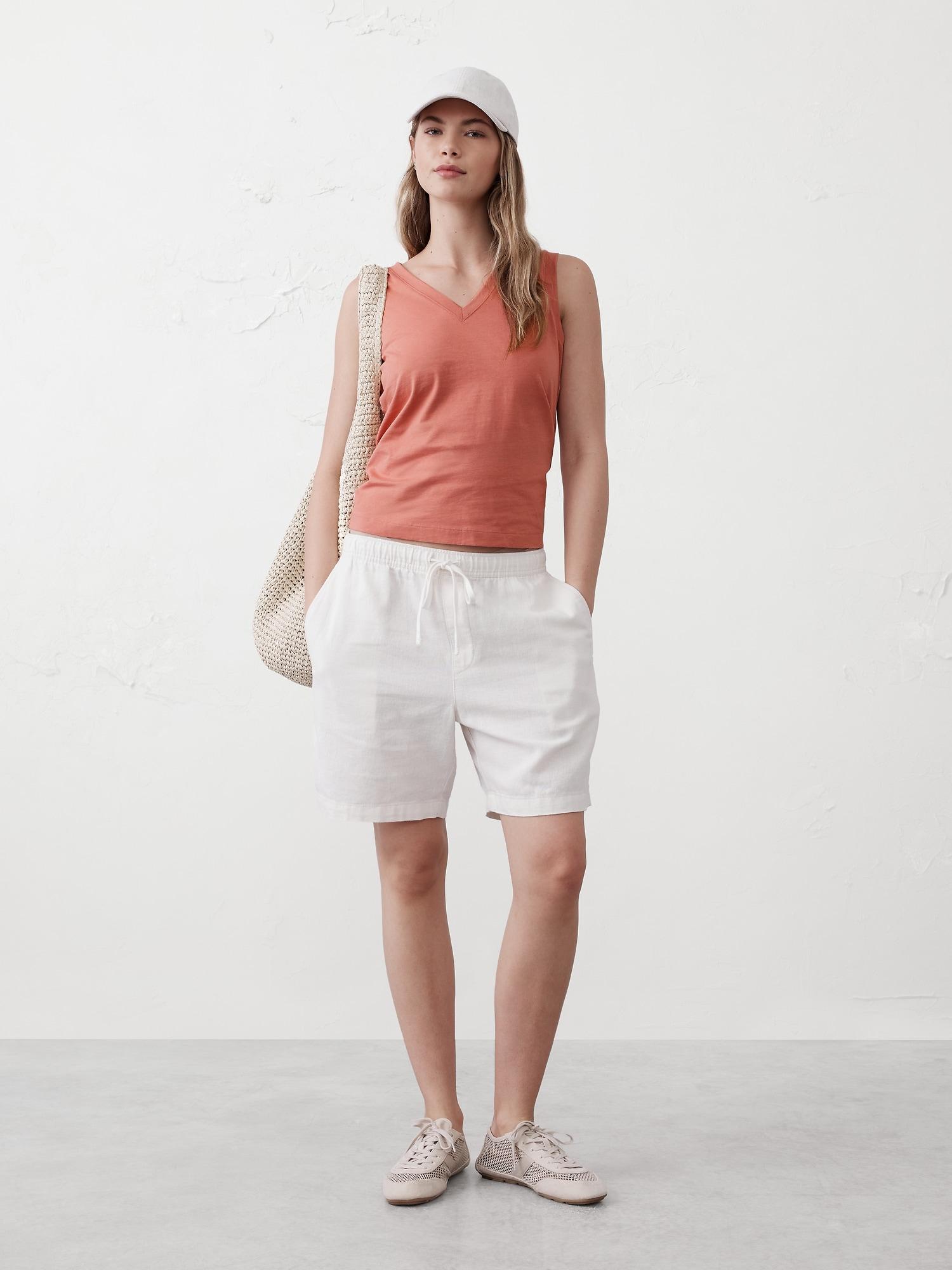 Premium Cotton V-Neck Tank Product Image