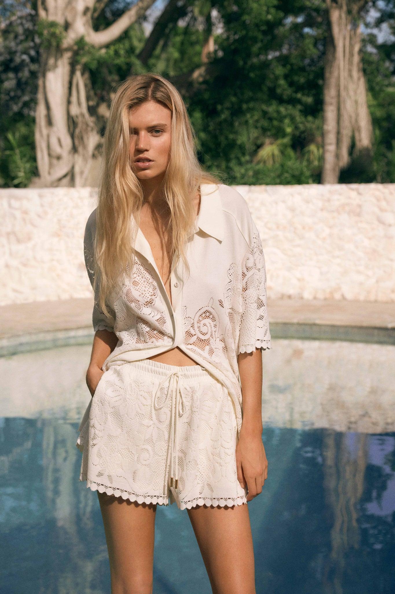 Muses Lace Oversize Shirt Product Image