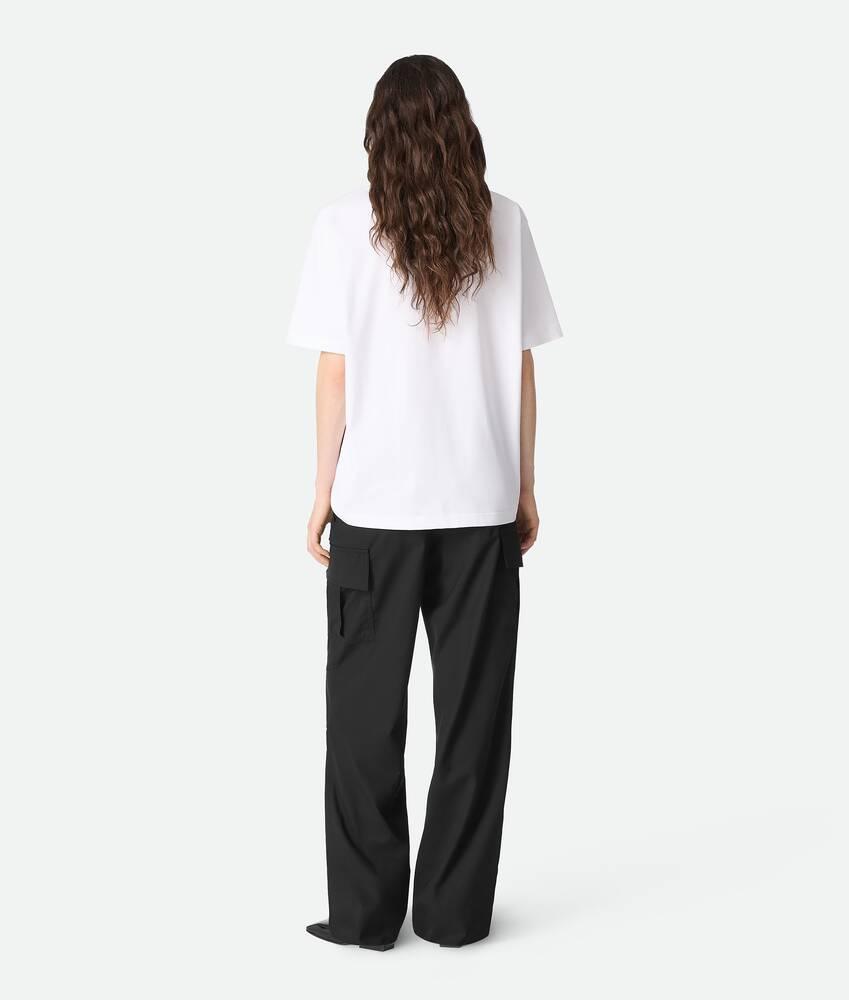 Women's Fine Wool Cargo Pants in Black Product Image