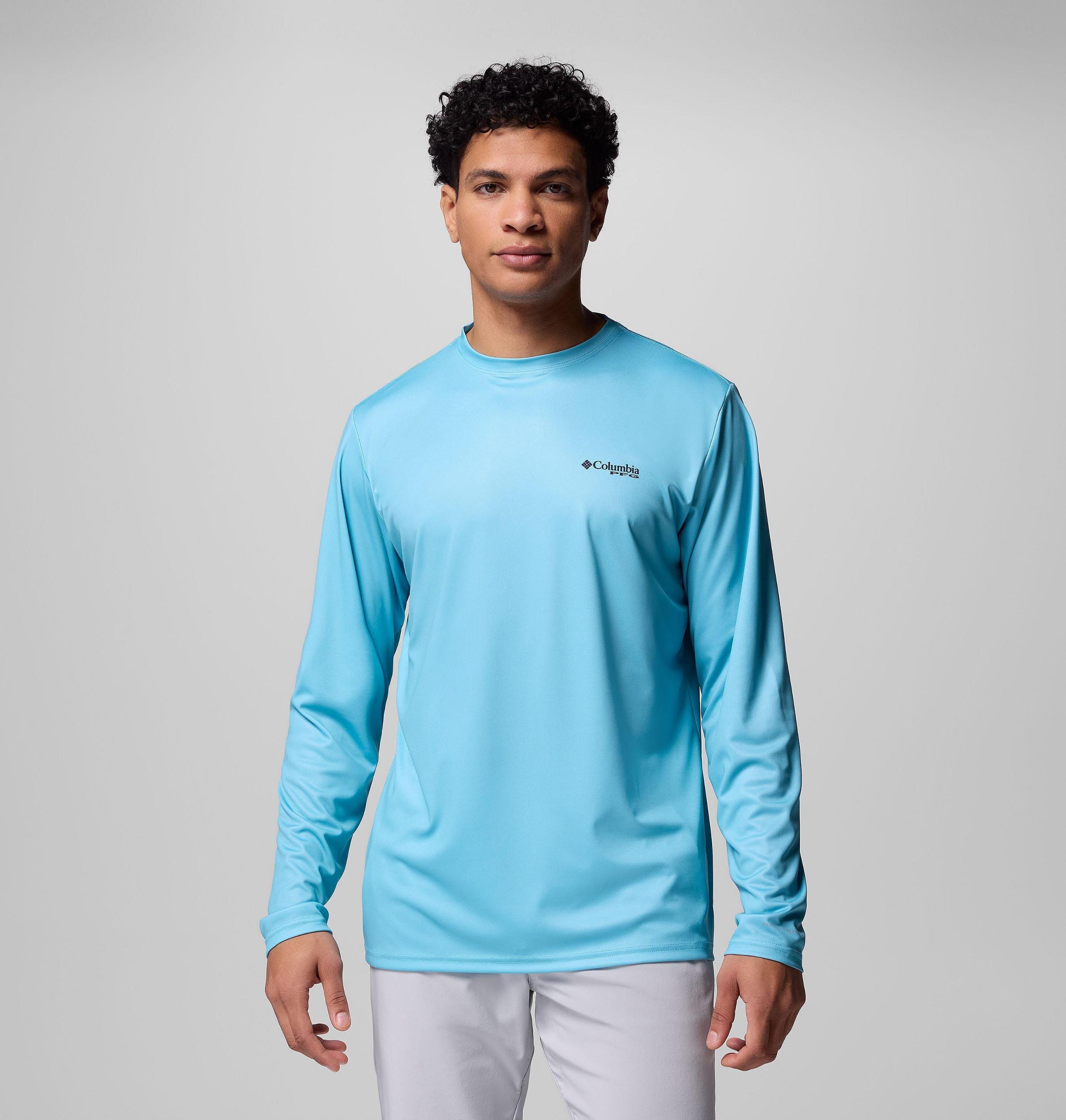 Columbia Mens Terminal Tackle PFG Fish Flag Long Sleeve Shirt- Product Image