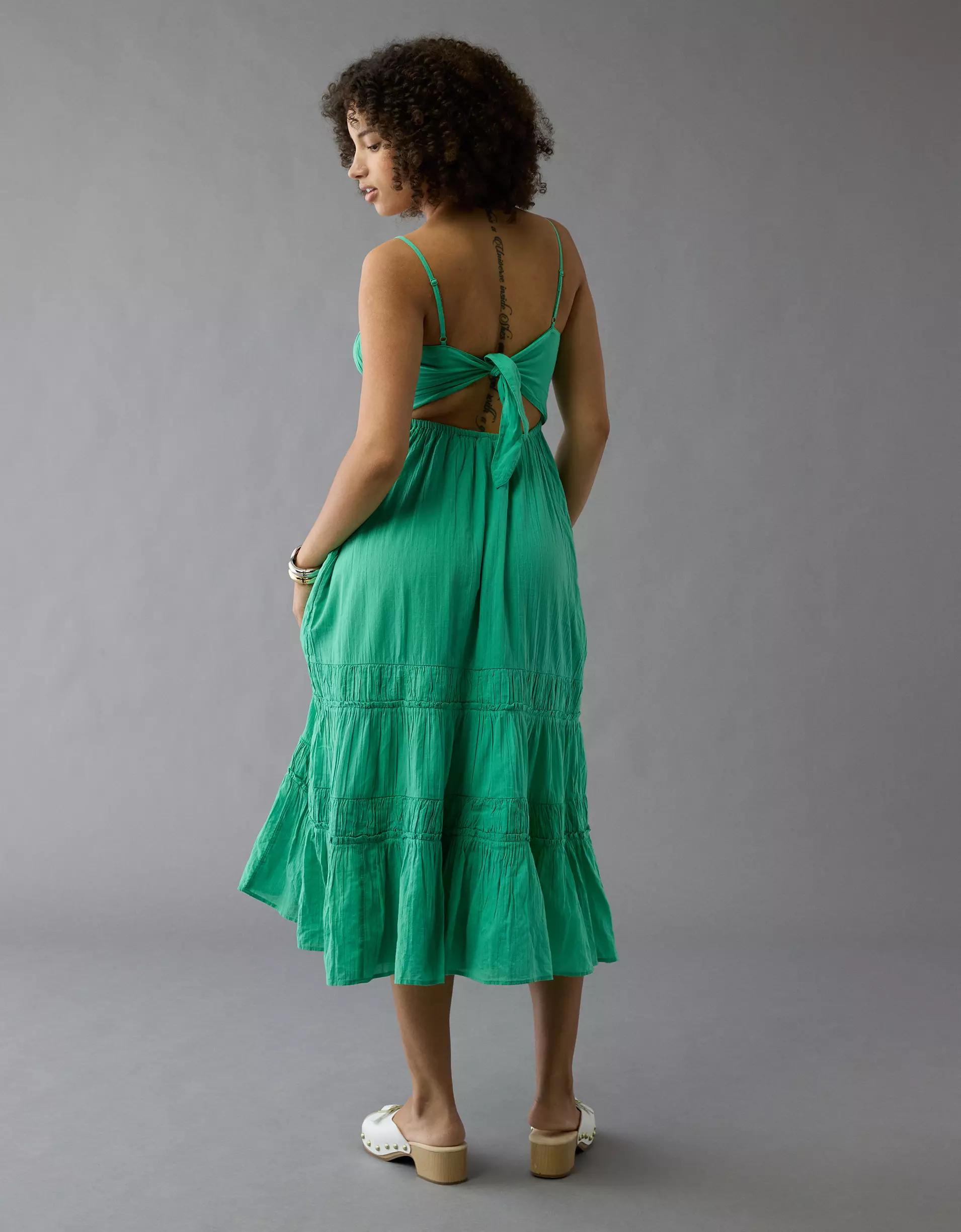 AE Sweetheart Open-Back Midi Dress Product Image