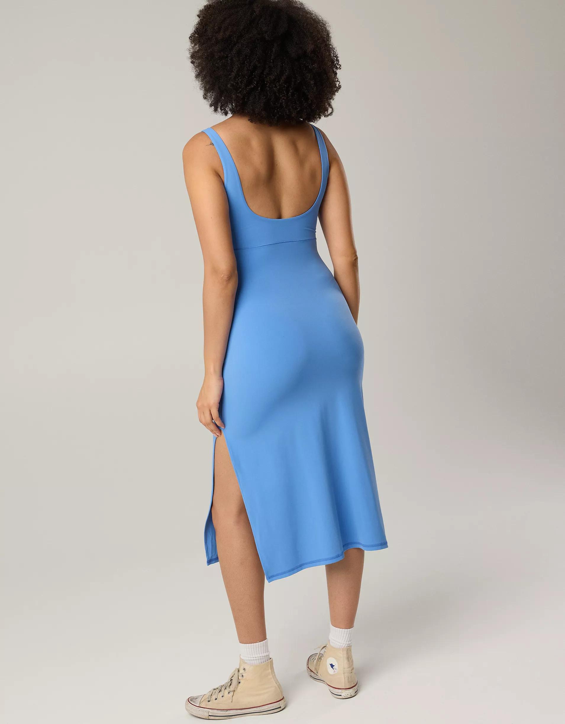 OFFLINE By Aerie Real Me XTRA Night Out Keyhole Midi Dress Product Image
