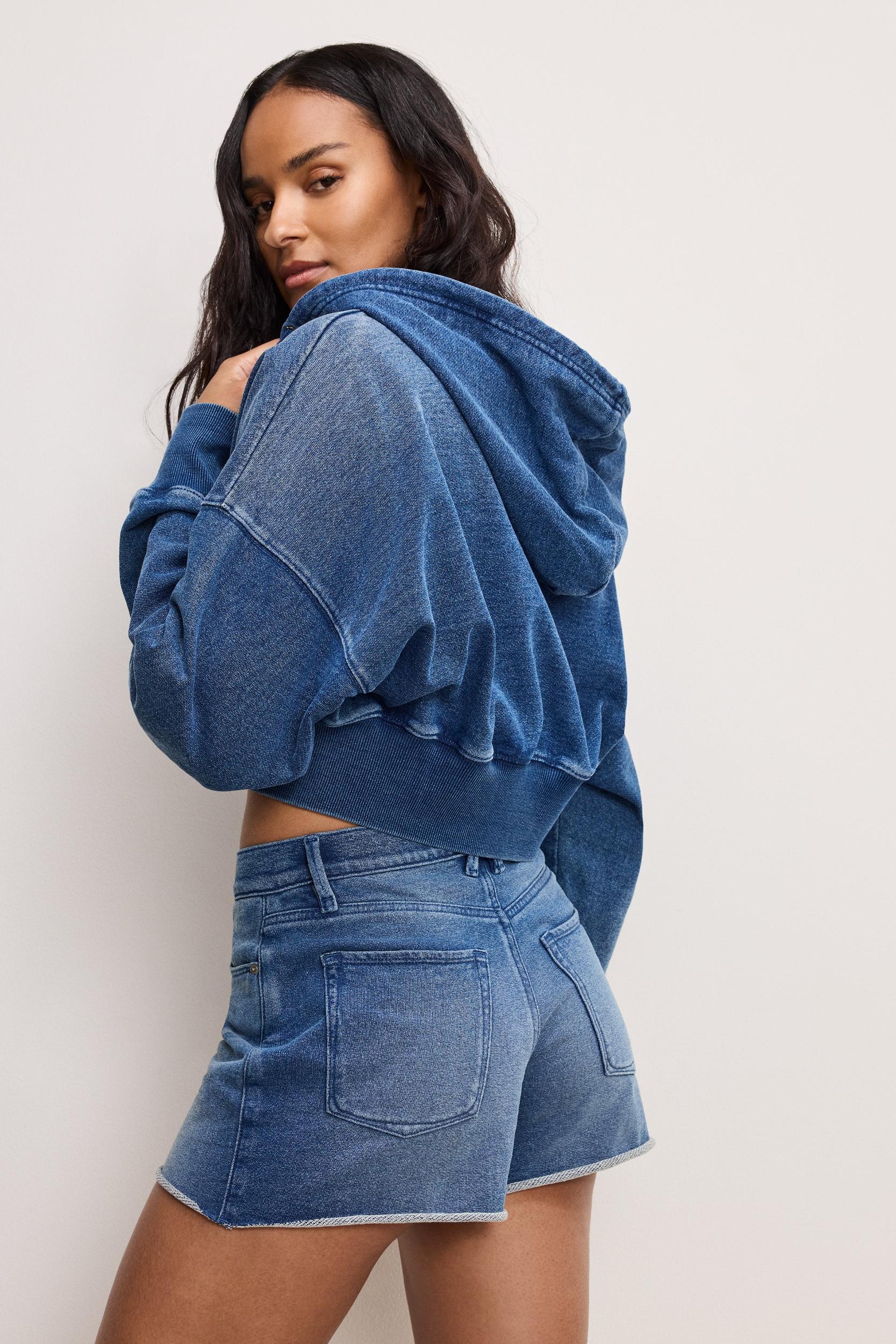 JEANIUS ZIP UP HOODIE | INDIGO900 Product Image