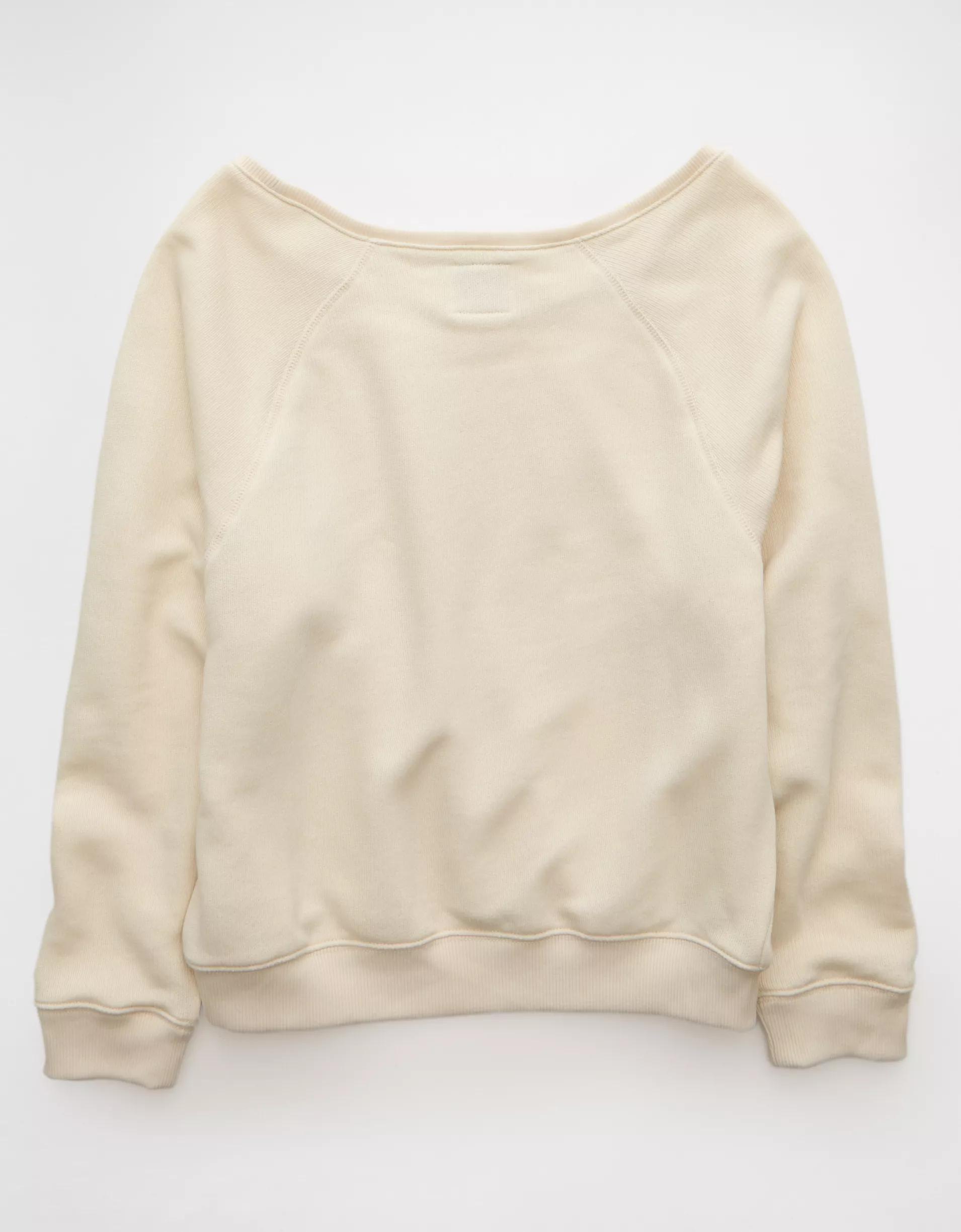 AE LSU Tigers Graphic Off The Shoulder Sweatshirt Product Image