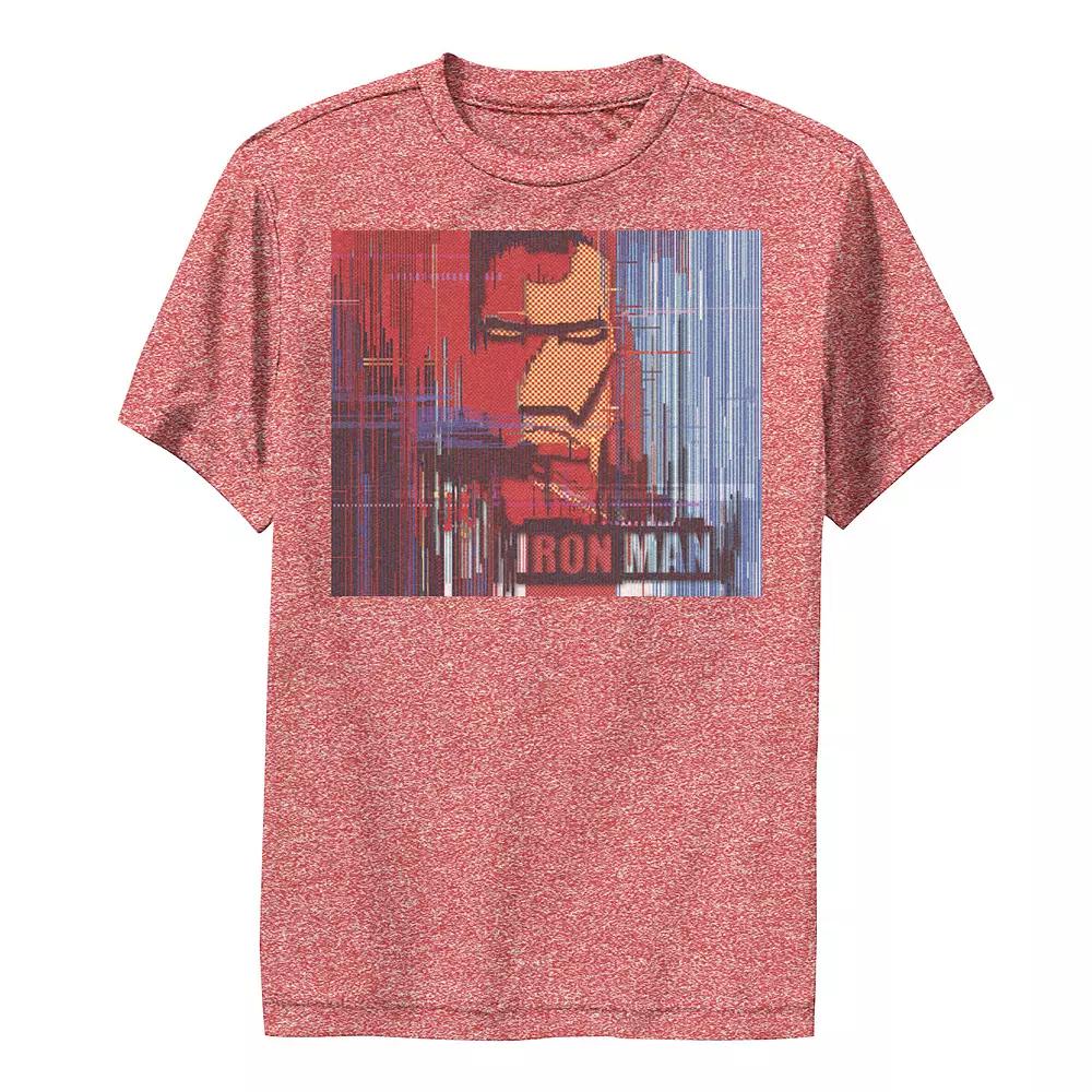 Boys 8-20 Marvel Iron Man Glitched Poster Performance Graphic Tee, Boy's,  Product Image