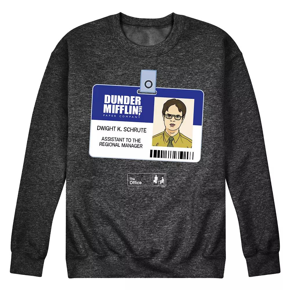 Men's The Office Dwight Schrute Badge Sweatshirt,  Product Image