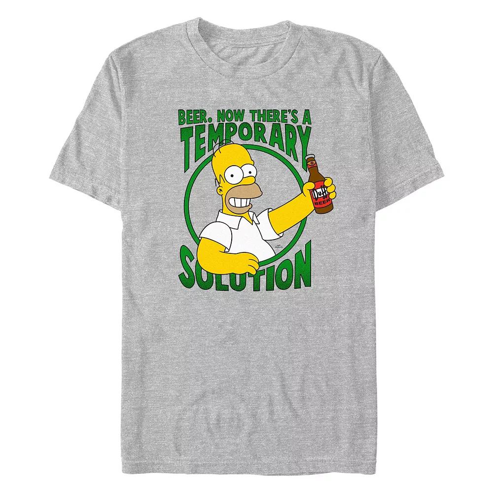 Men's The Simpsons Temporary Solution Graphic Tee,  Product Image