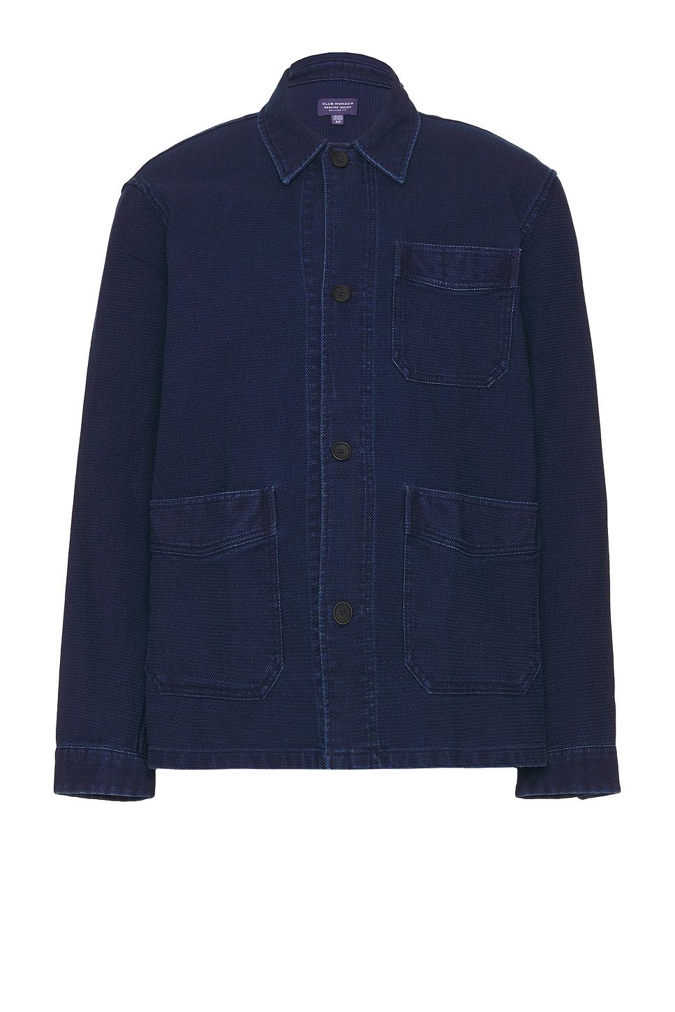 Textured Indigo Shirt Jacket Product Image