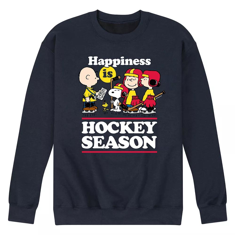 Men's Peanuts Happiness Is Hockey Season Graphic Sweatshirt,  Product Image
