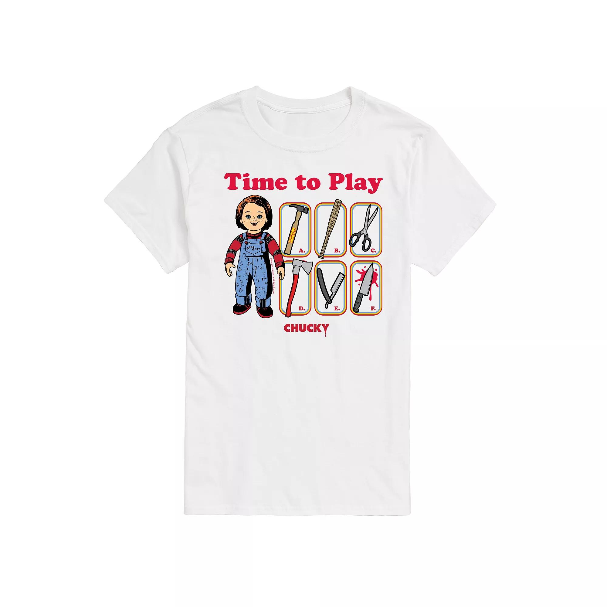 Men's Chucky Time To Play Graphic Tee,  Product Image
