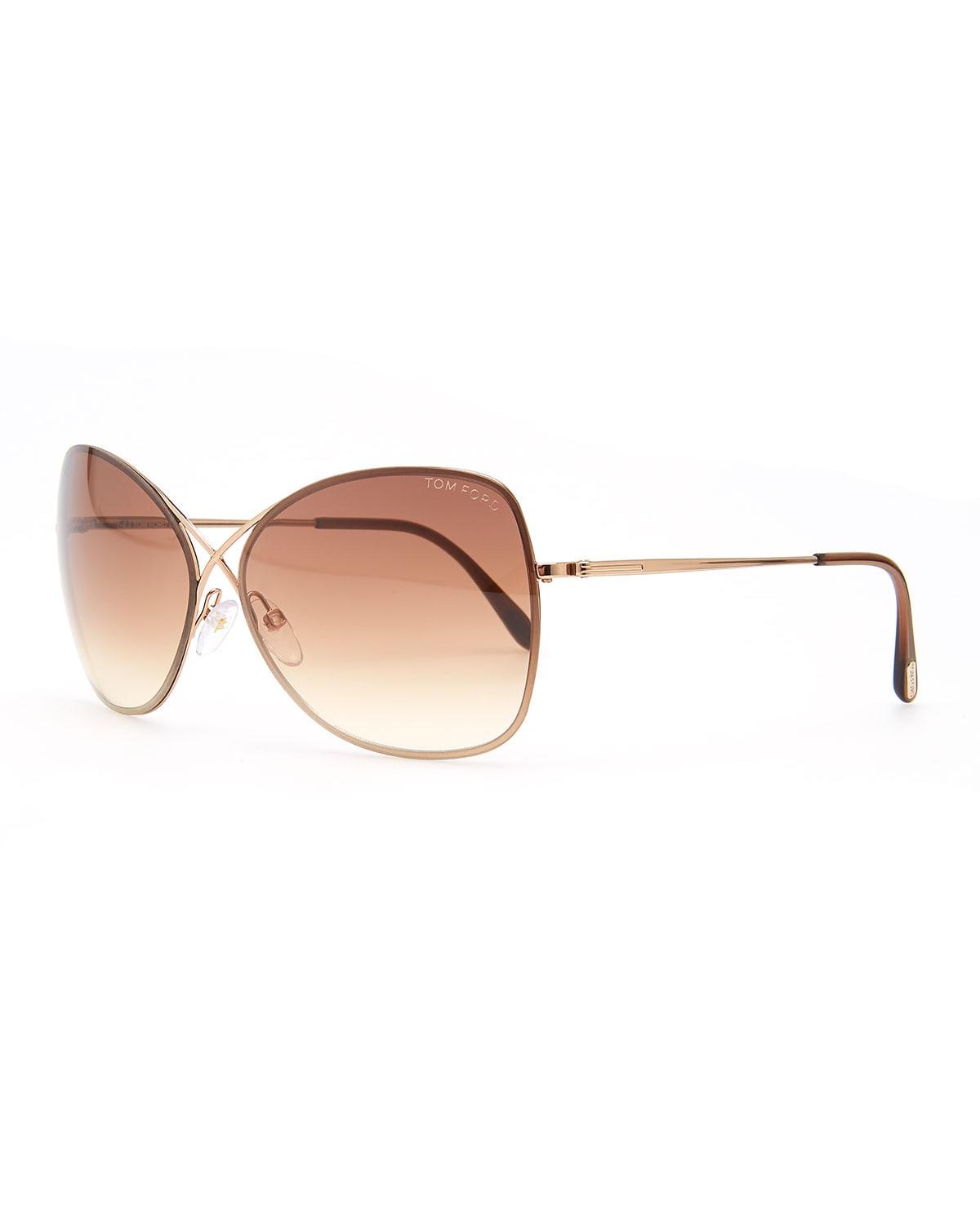 Colette Metal-Frame Butterfly Sunglasses Product Image