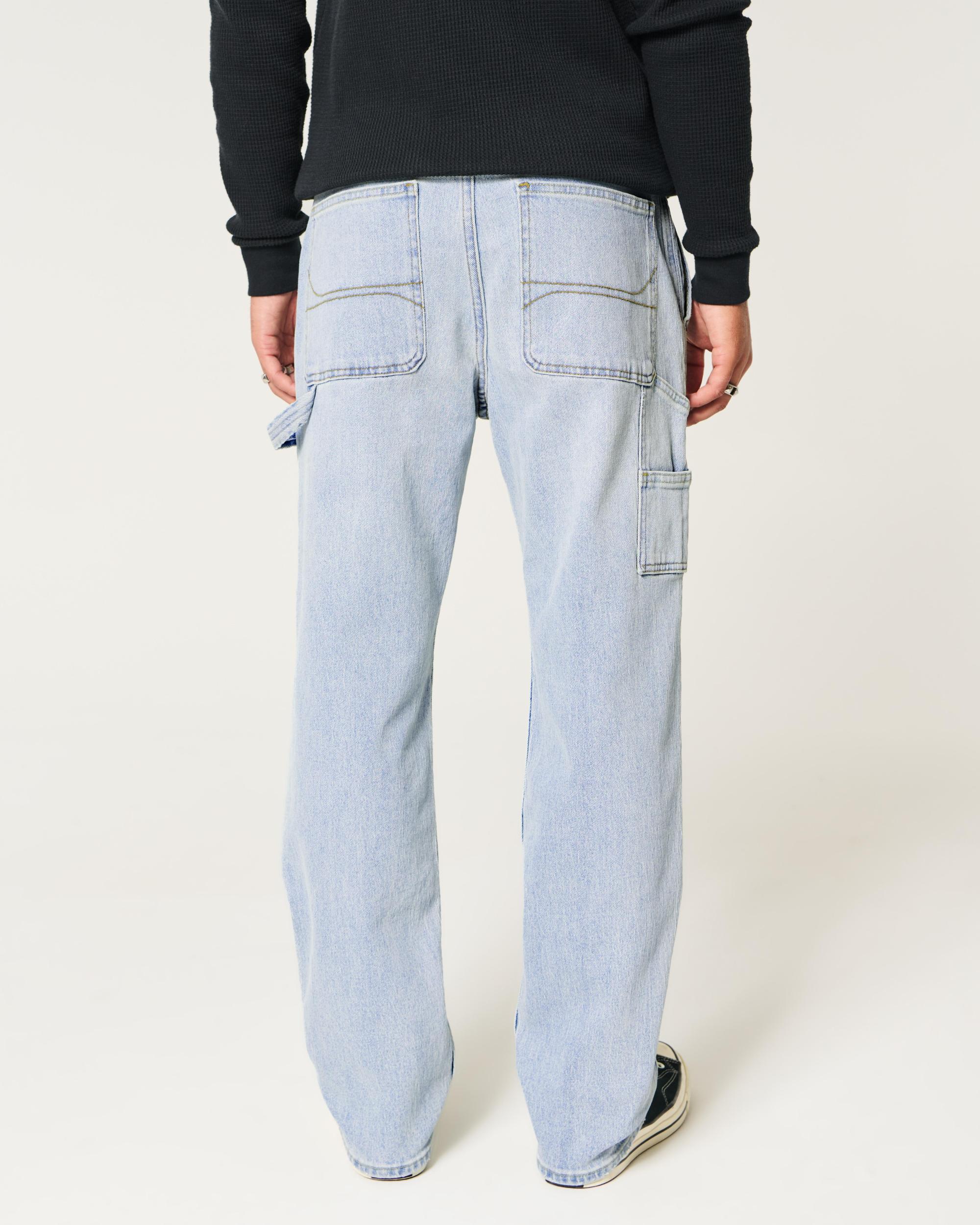 Light Wash Loose Carpenter Jeans Product Image