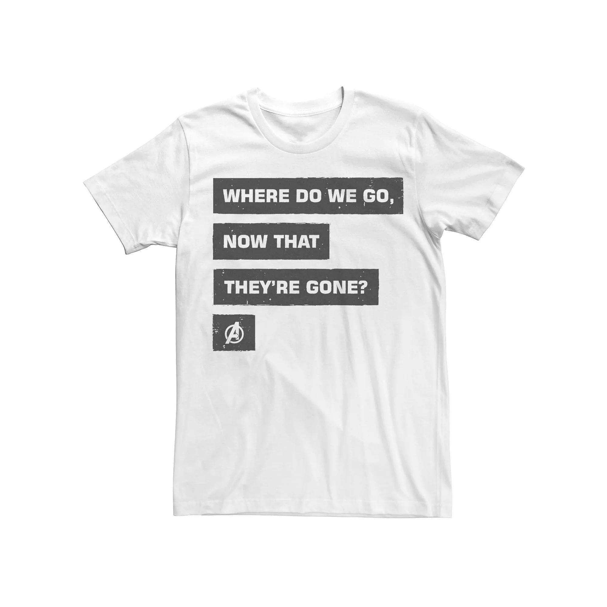 Mens Marvel Avengers: Endgame Gone Quote Tee Product Image