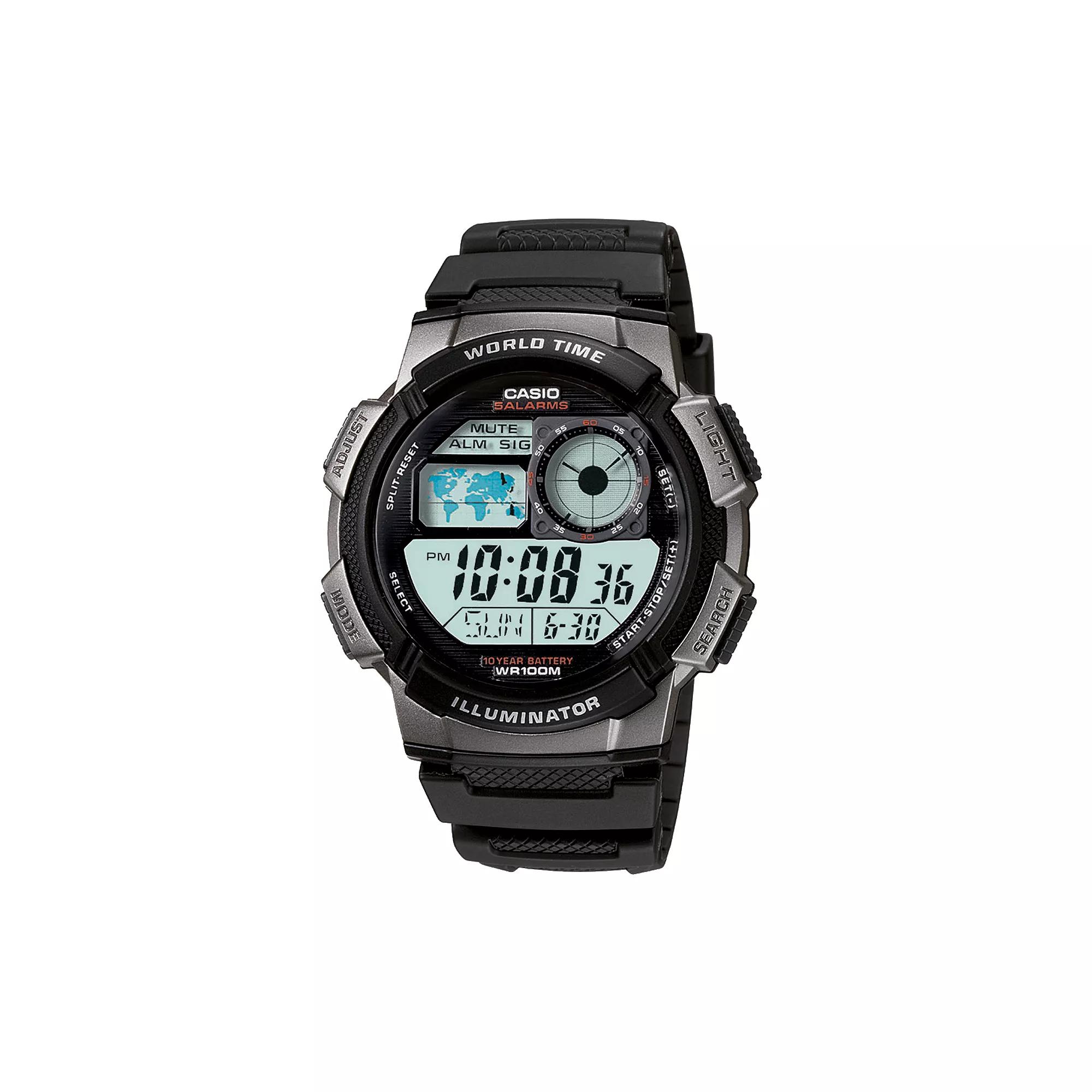 Casio Men's Illuminator Digital Chronograph Watch - AE1000W-1BV, Multicolor Product Image