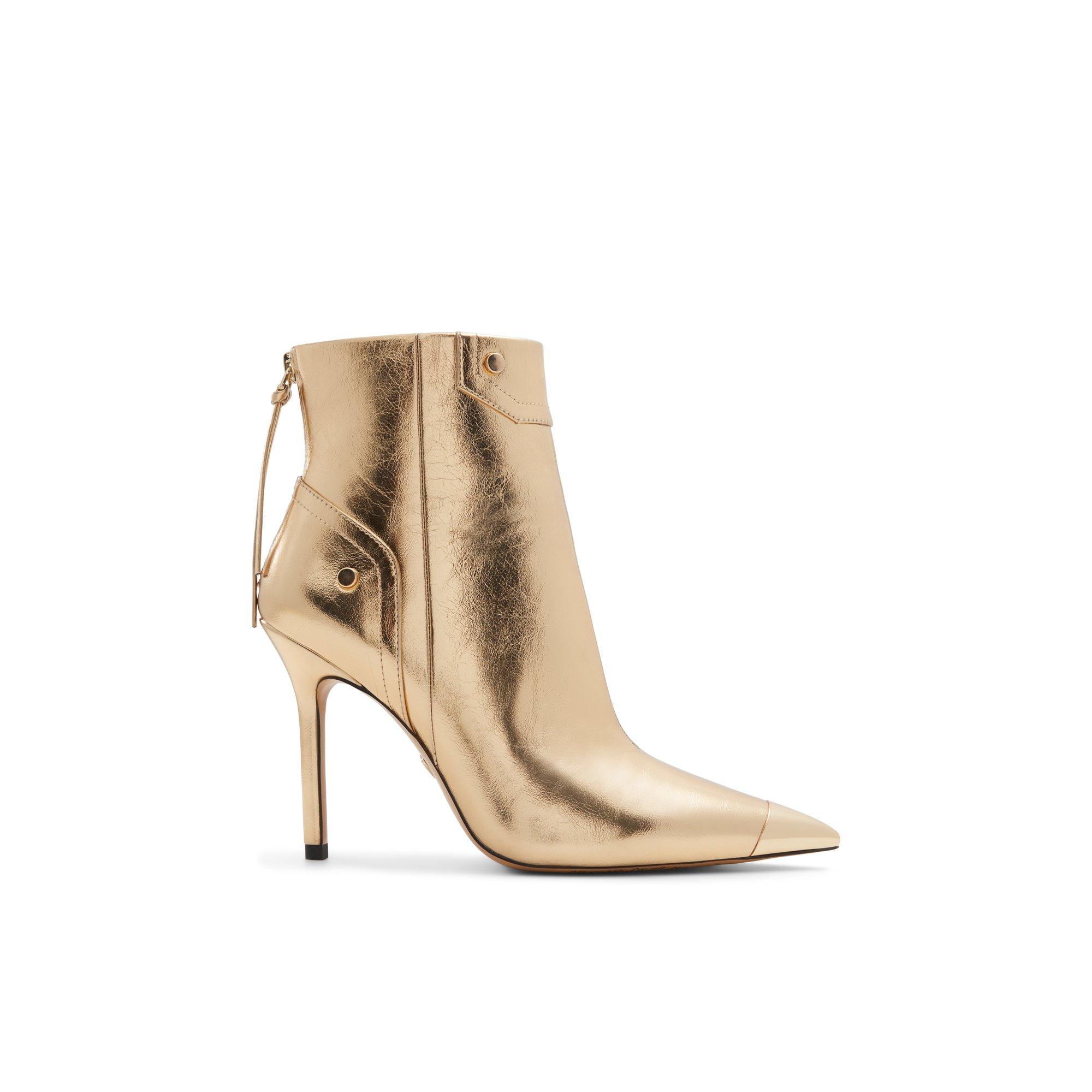 ALDO Nilita - Women's Ankle Boot - Gold, Size 6.5 Product Image