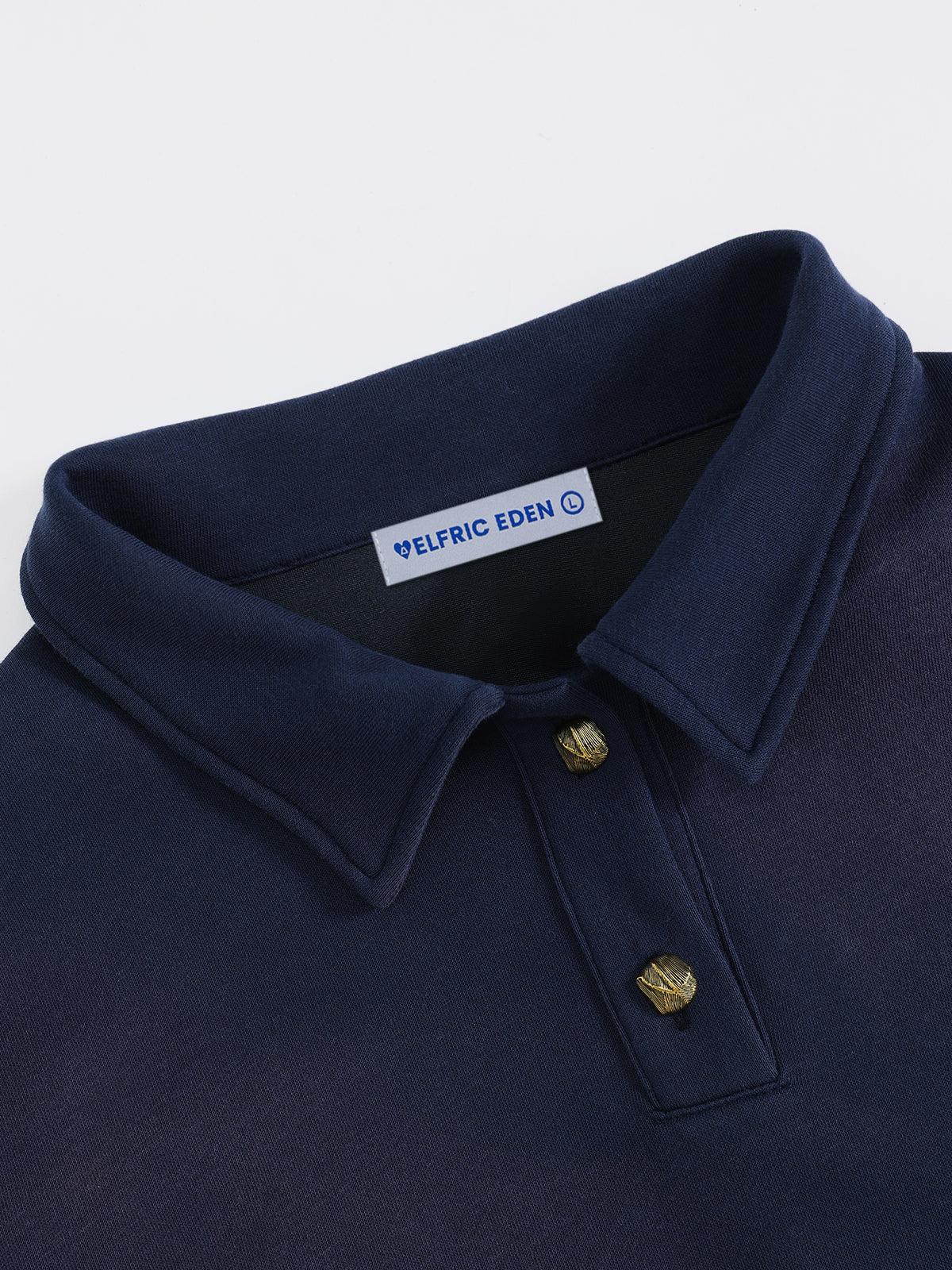 Aelfric Eden Rivets Pocket Polo Sweatshirt Product Image