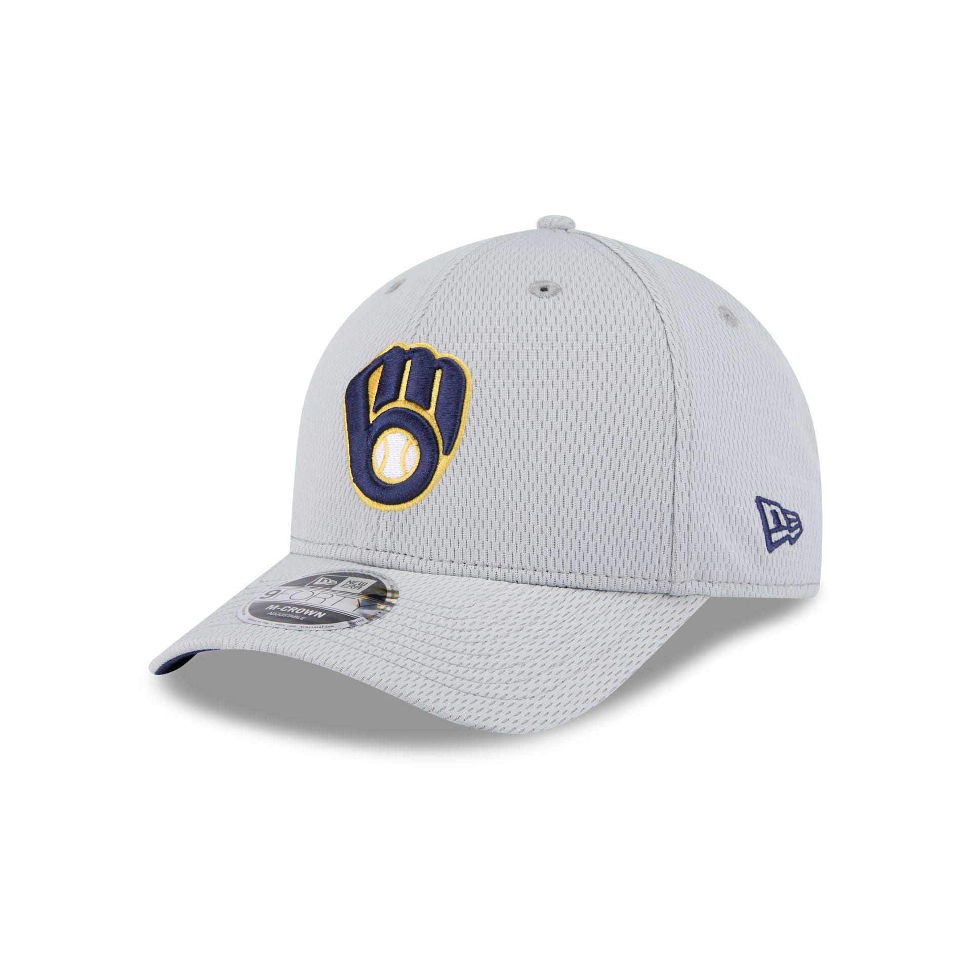 Milwaukee Brewers 2025 Clubhouse Gray 9FORTY M-Crown Snapback Hat Male Product Image