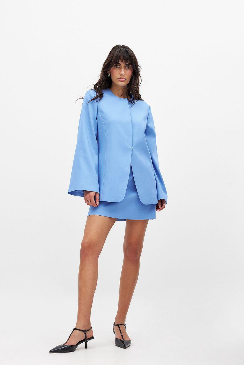 Fitted Jacket Blue Product Image