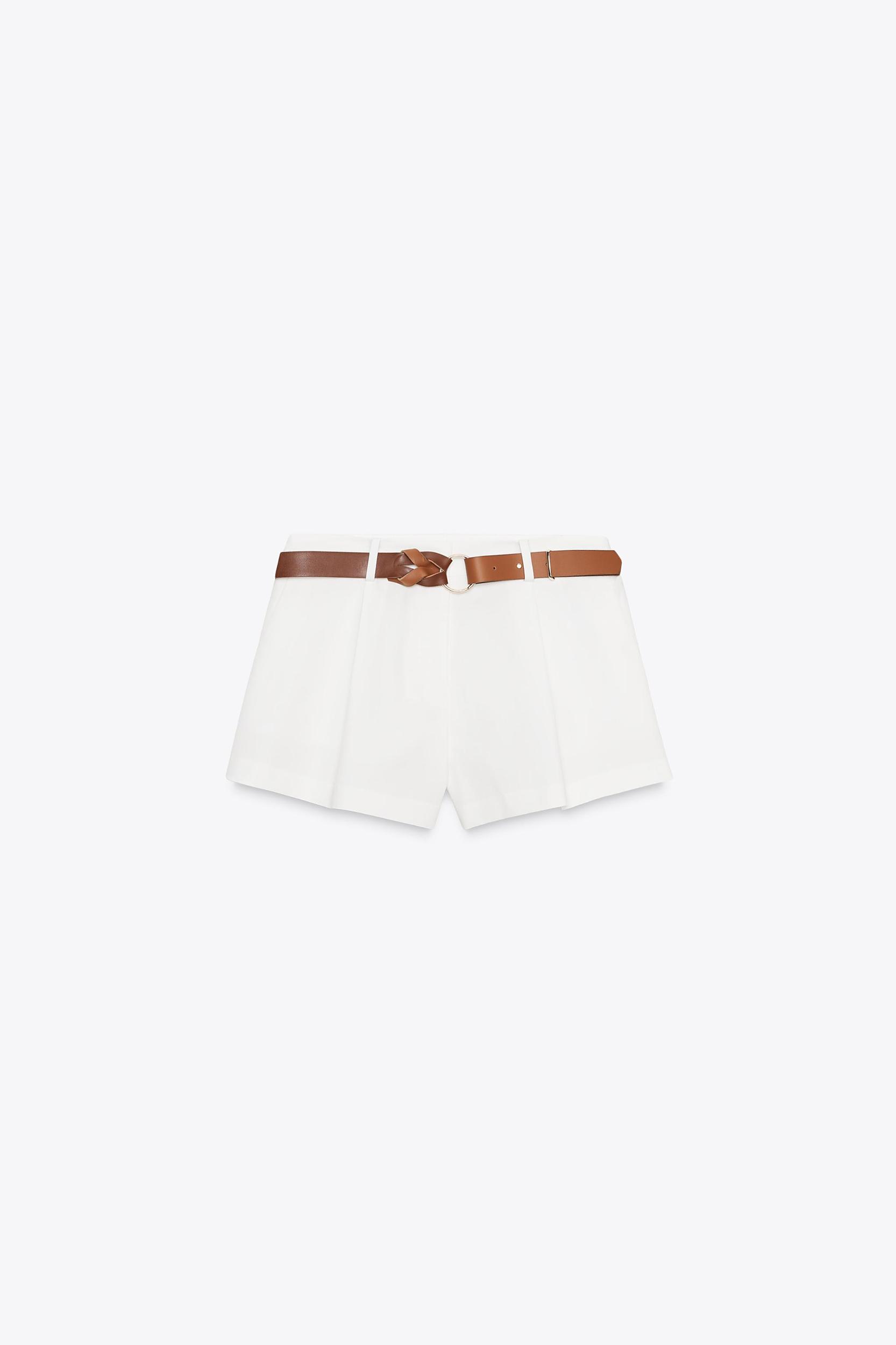 BELTED FLOWY SHORTS Product Image