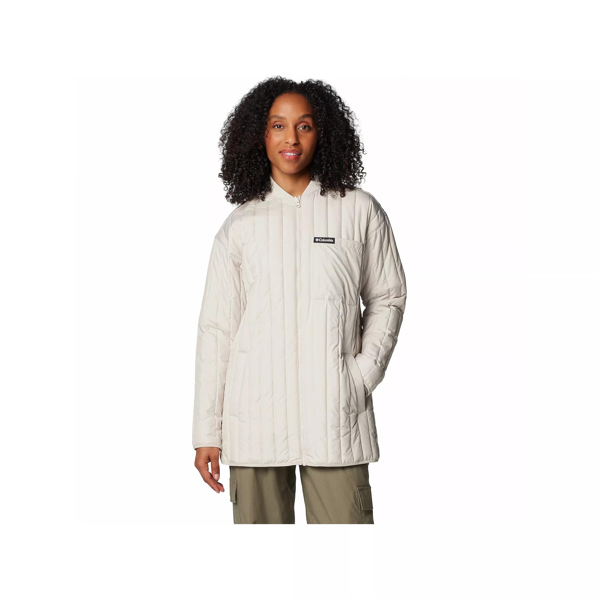 Women's Columbia Peony Park Overshirt, Size: Medium, Safari Product Image