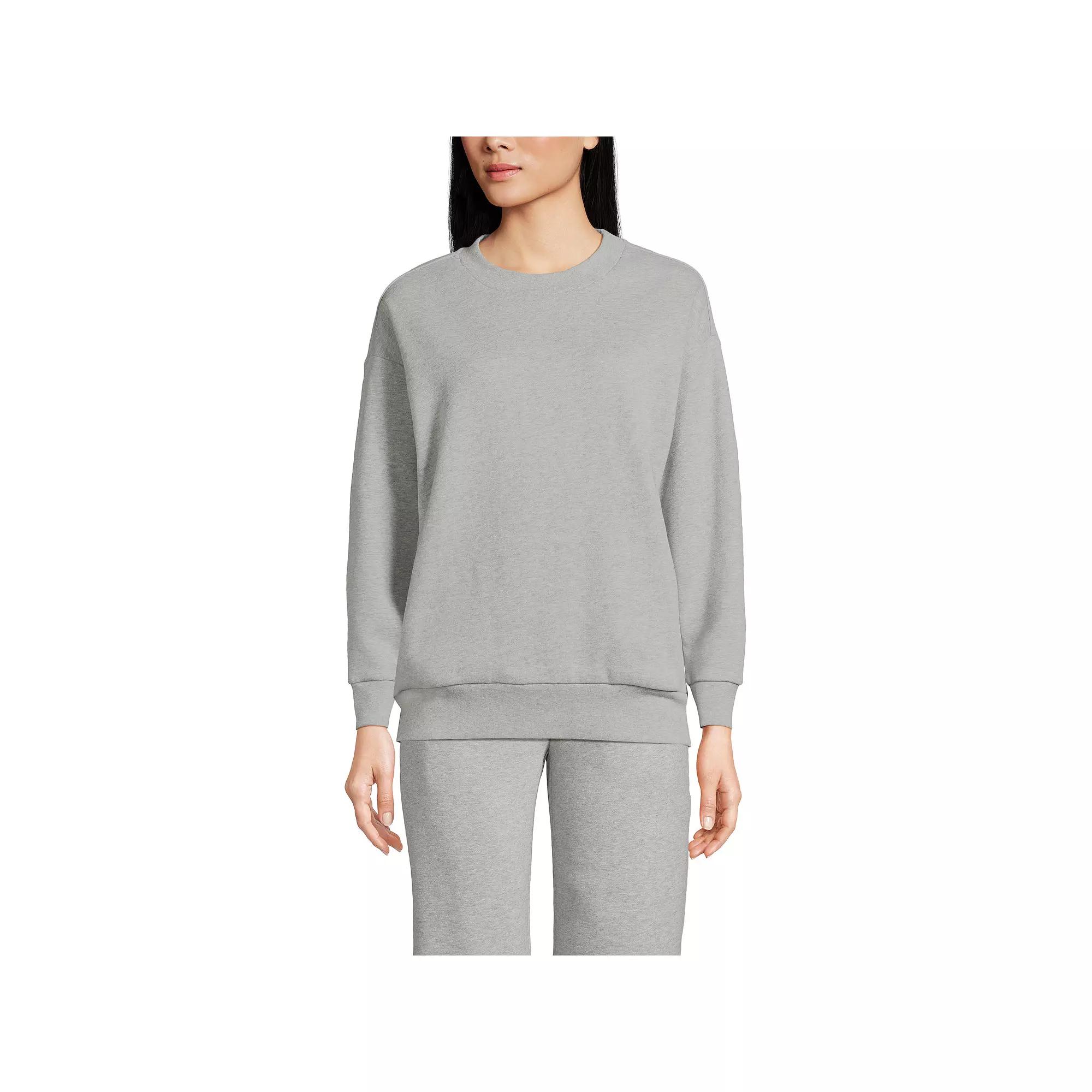 Women's Lands' End Modern Fit Crewneck Sweatshirt,  Product Image