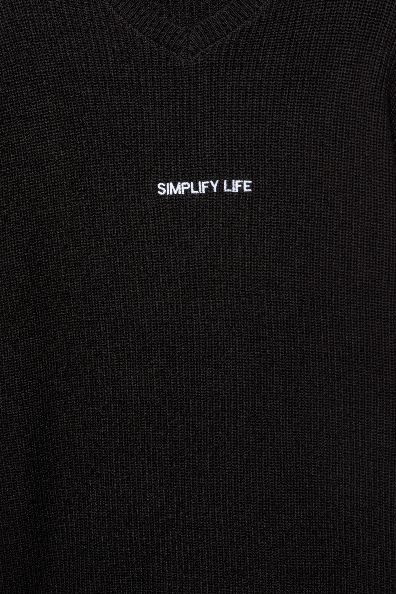 Knit jumper with embroidered text Product Image