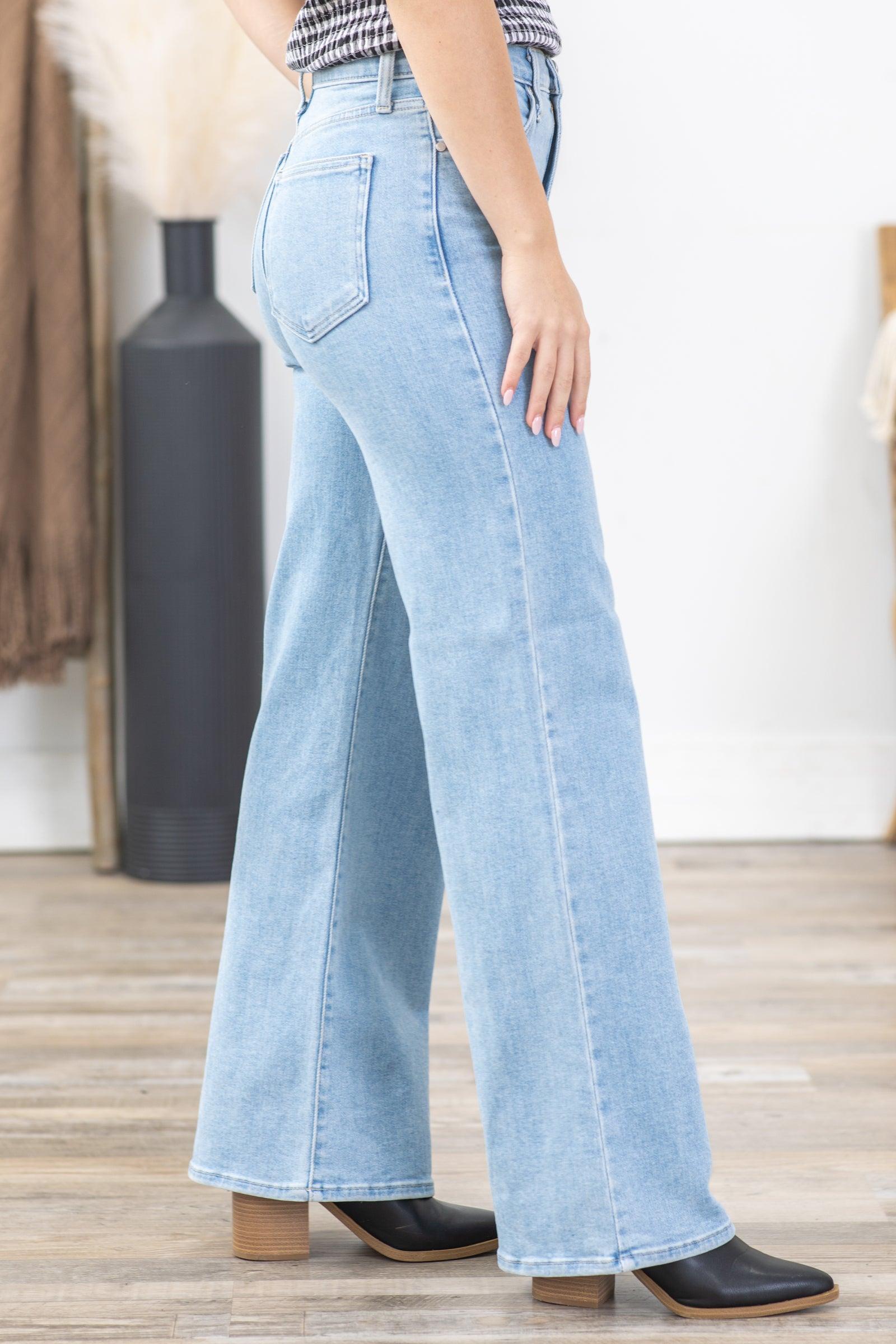 JBD Light Wash Palazzo Jean Product Image