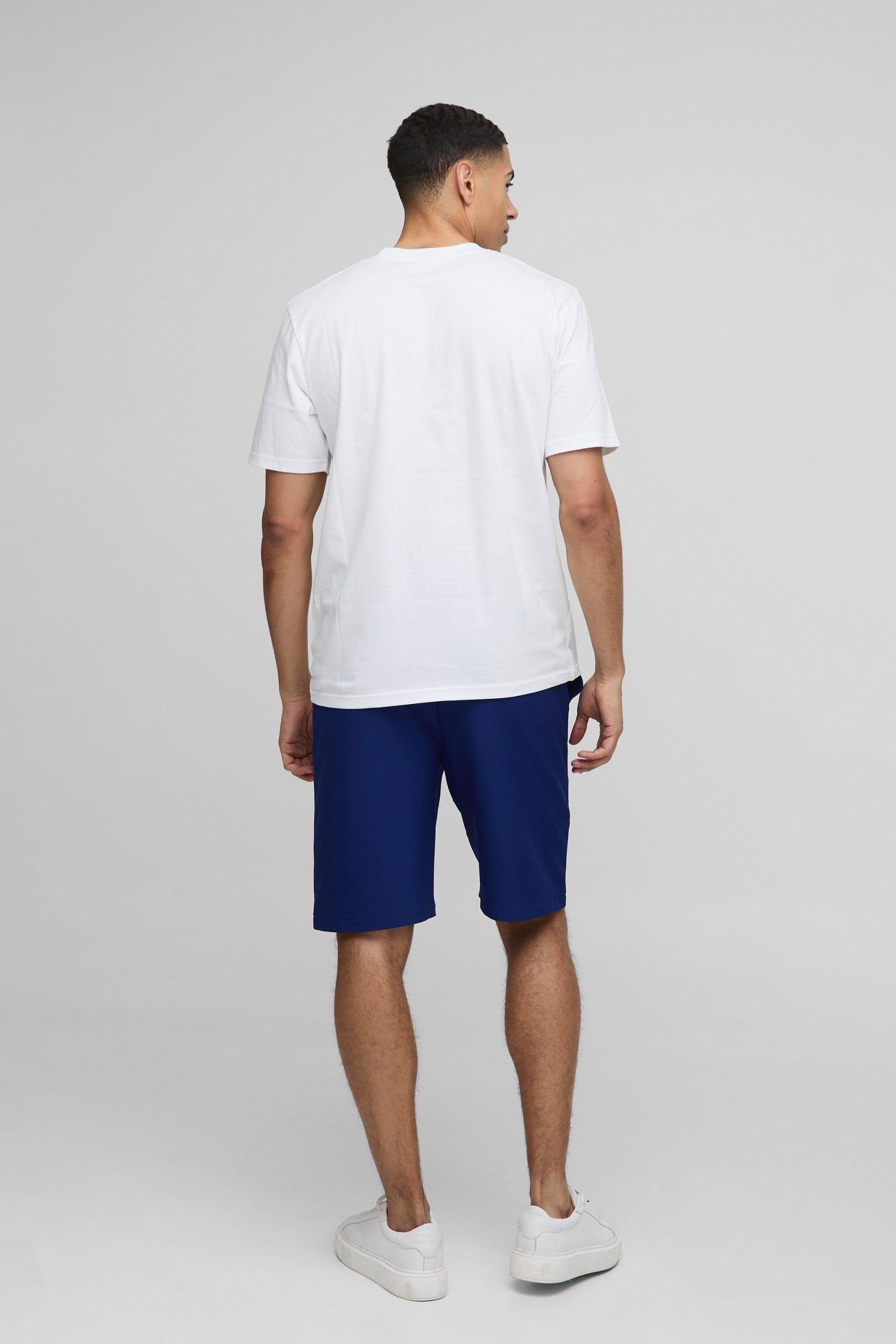 Elasticated Waist Relaxed Technical Stretch Shorts | boohooMAN USA Product Image