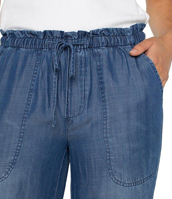 Liverpool Los Angeles Pull-On Tie Waist Wide Leg Pants Product Image