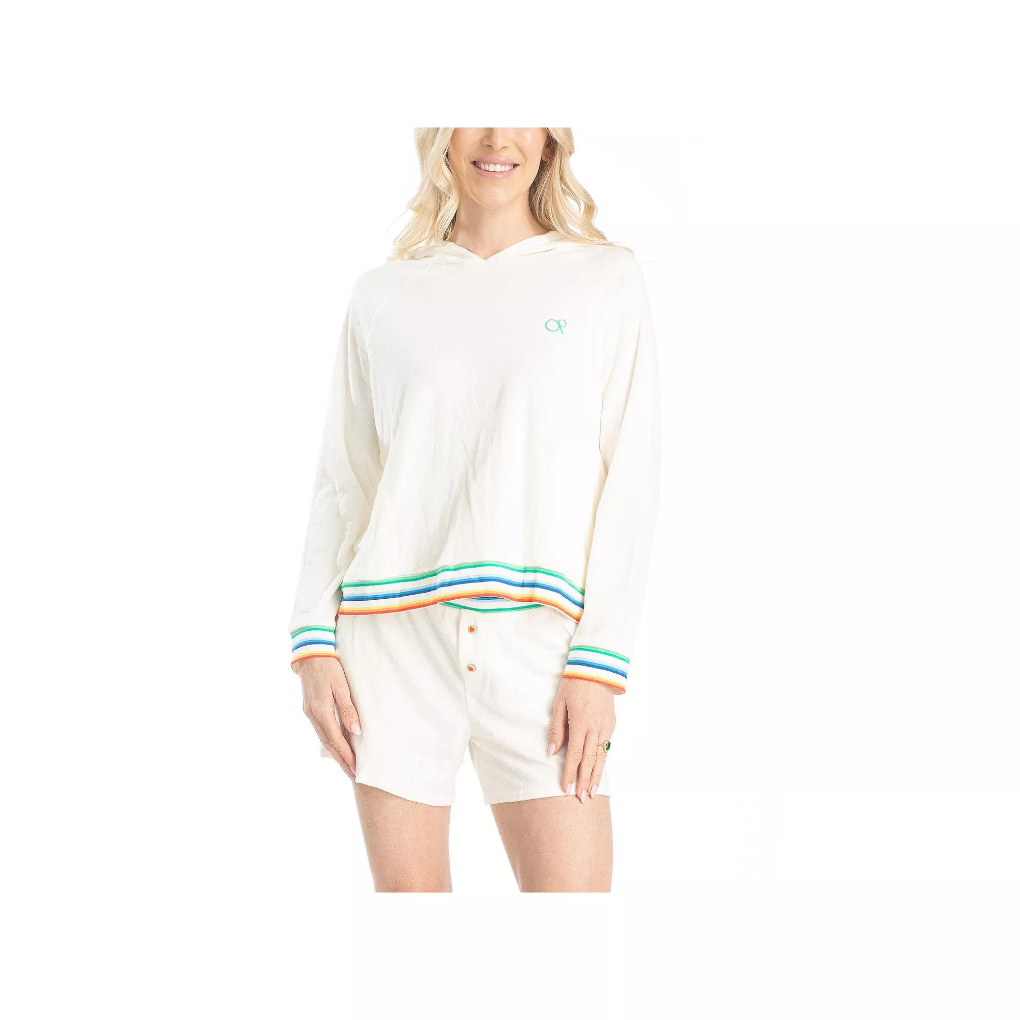 Women's Ocean Pacific® Sunset Chaser Hoodie and Shorts Set,  Product Image