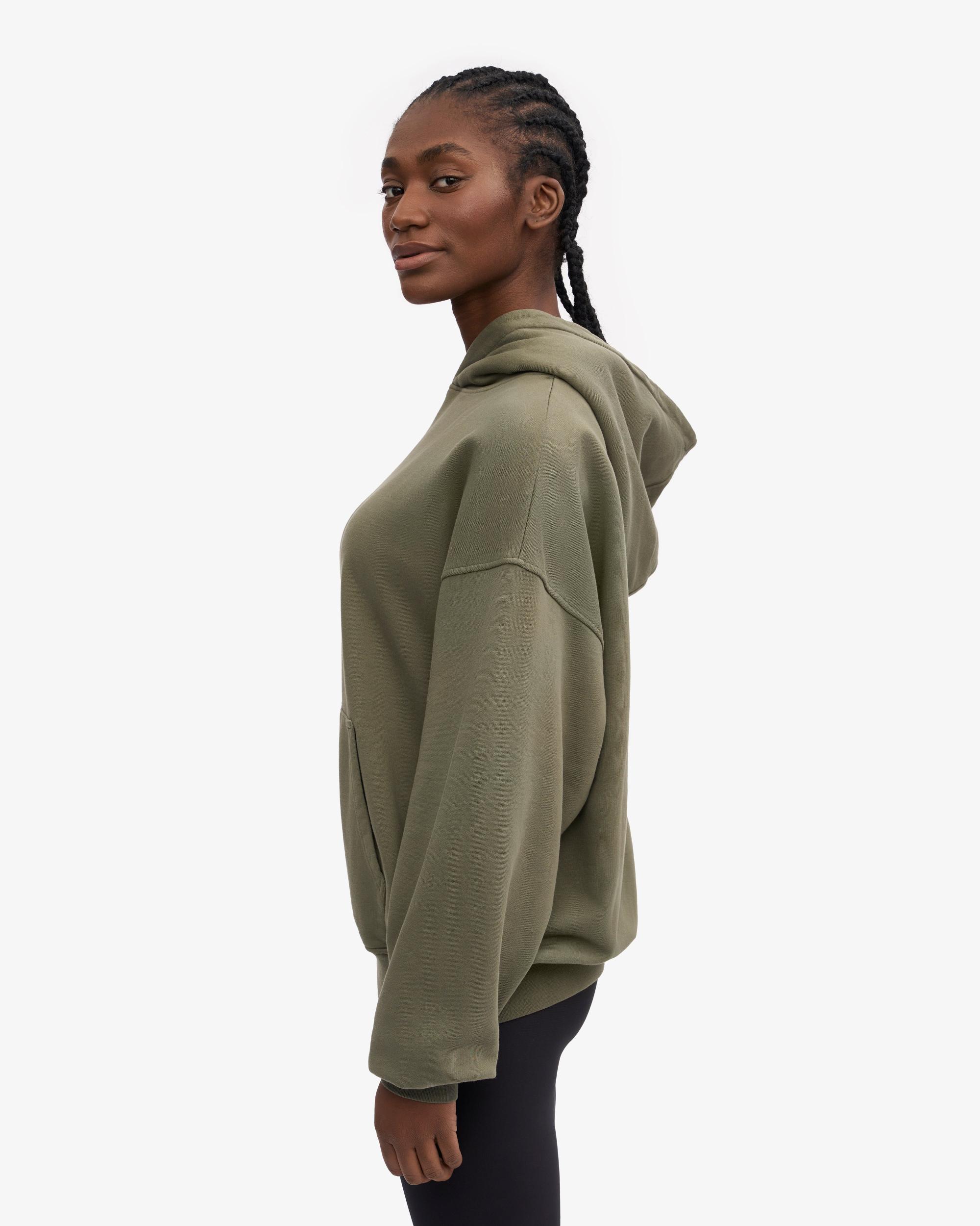 Organic Oversized Hood - Dusty Olive Product Image