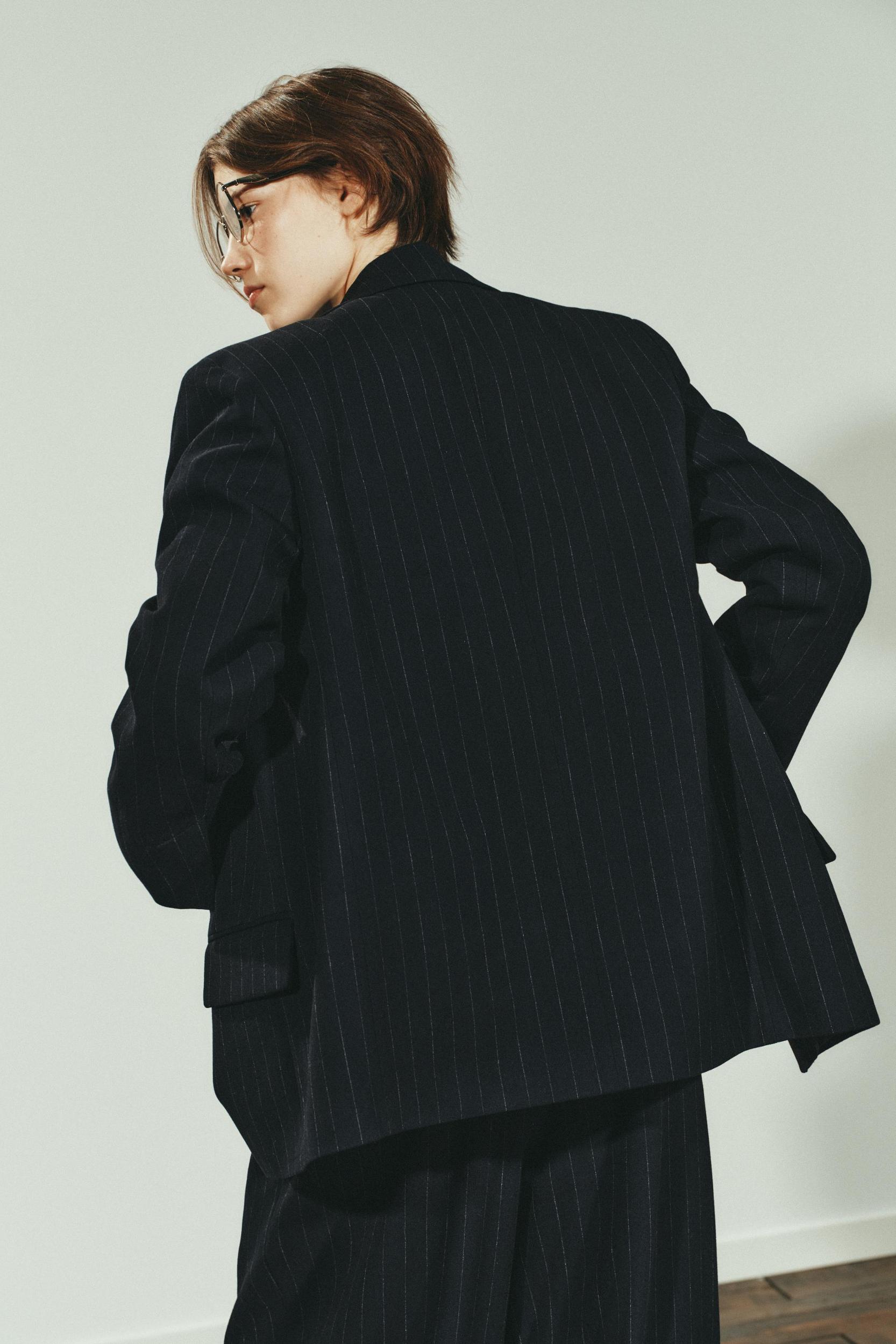 PINSTRIPE BLAZER WITH POCKETS Product Image