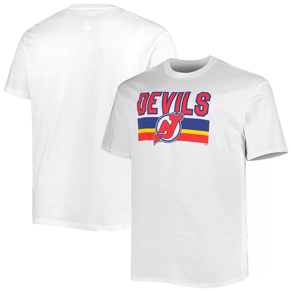 Men's Fanatics Branded White New Jersey Devils Big & Tall Special Edition 2.0 T-Shirt, Size: 2XB, Nhl White Product Image