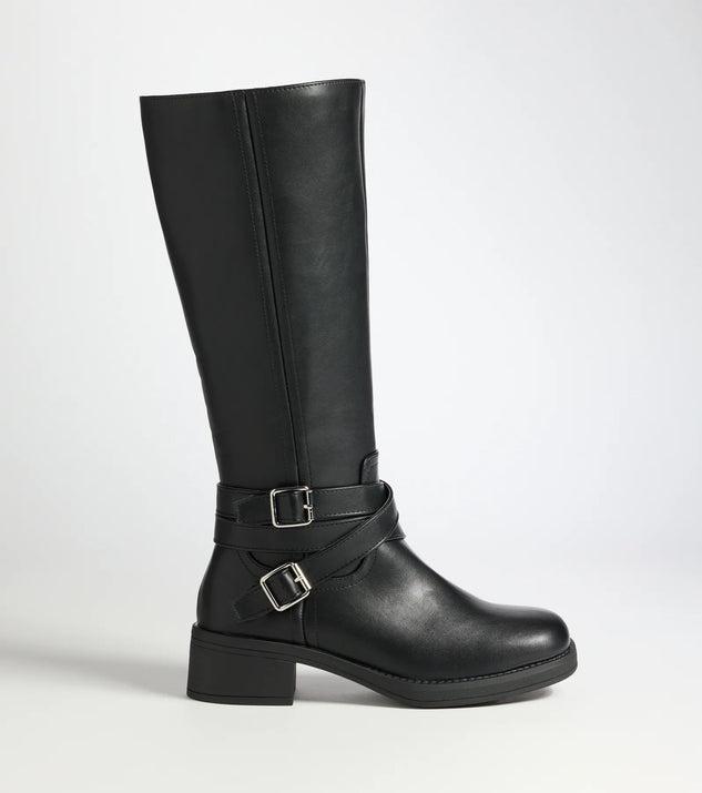 Effortlessly Edgy Under-The-Knee Boots Product Image