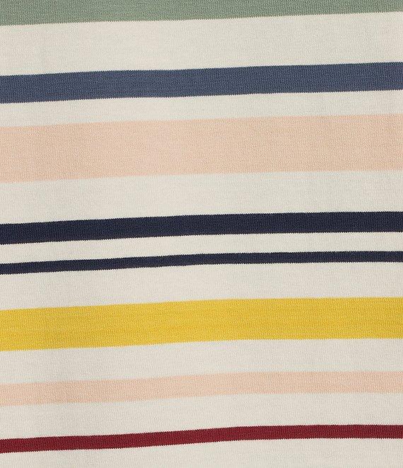 Pendleton Deschutes Stripe Crew Neck Short Sleeves Knit Ribbed Tee Product Image