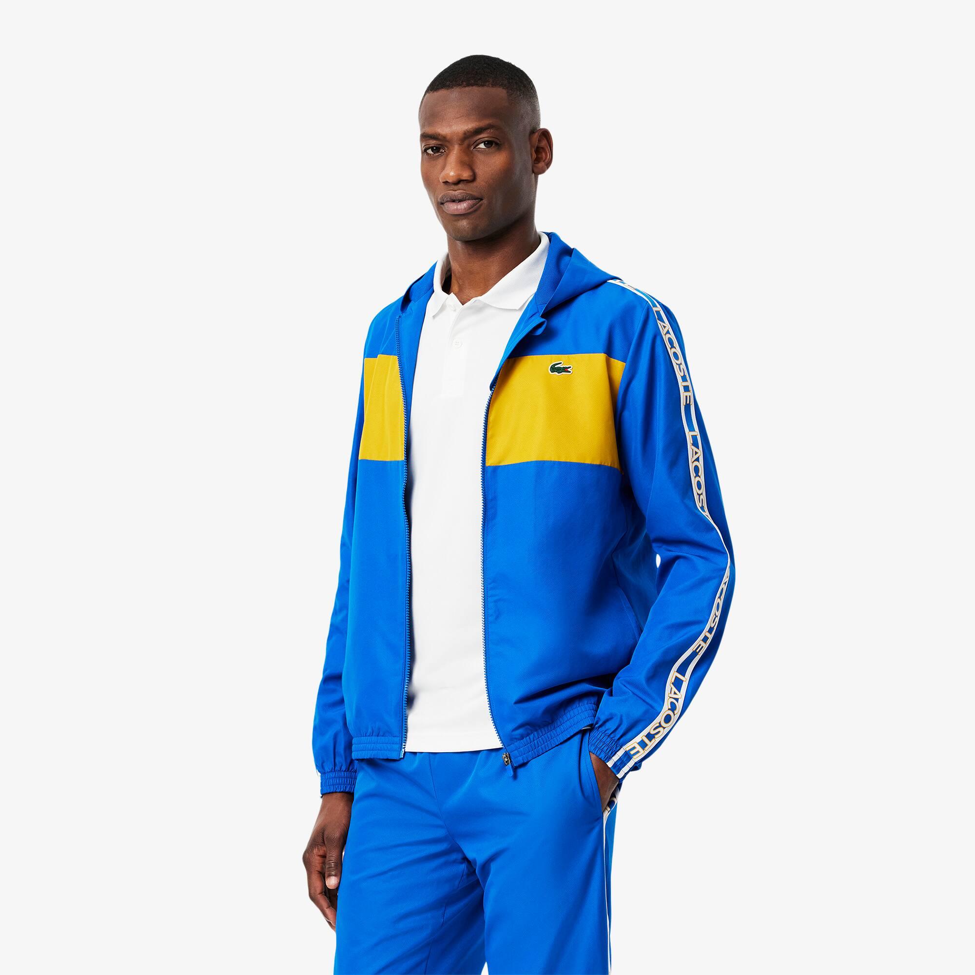 Colour-Block Logo Stripe Tennis Jacket Product Image