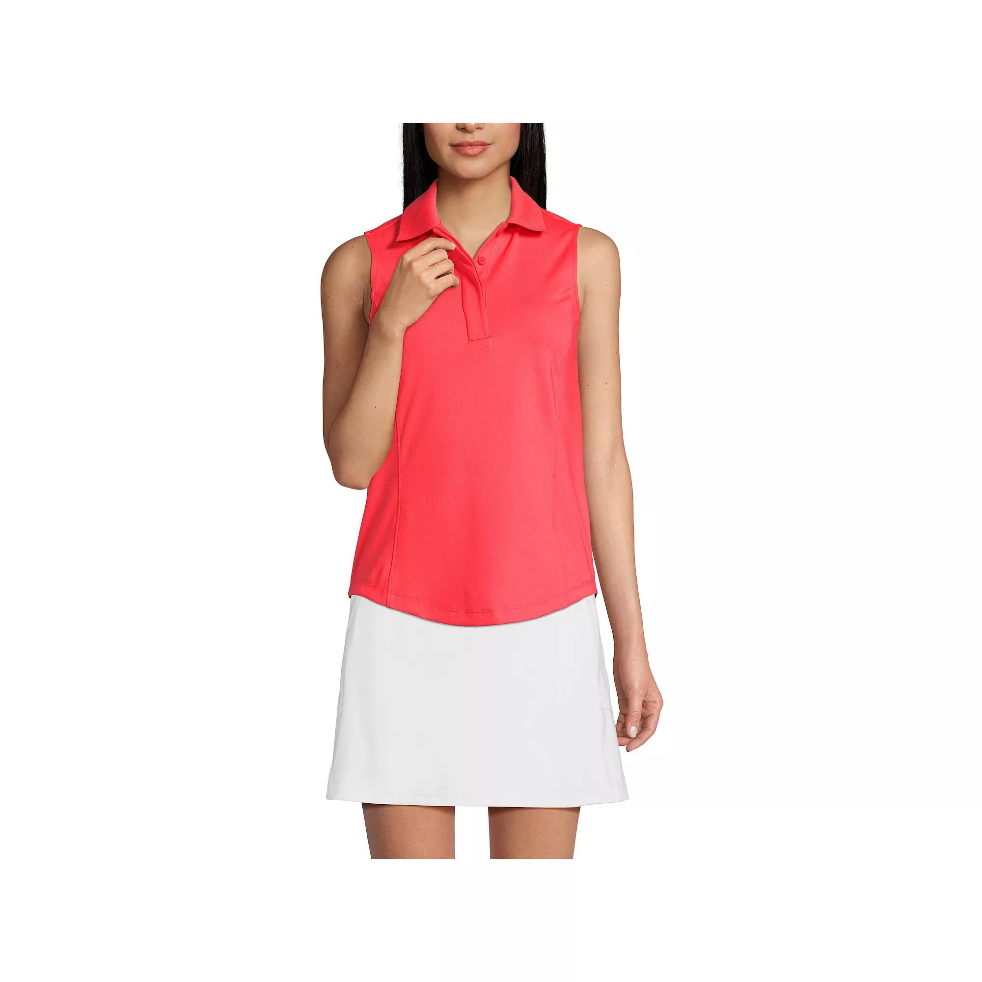 Women's Lands' End High Impact Polo Tank,  Product Image